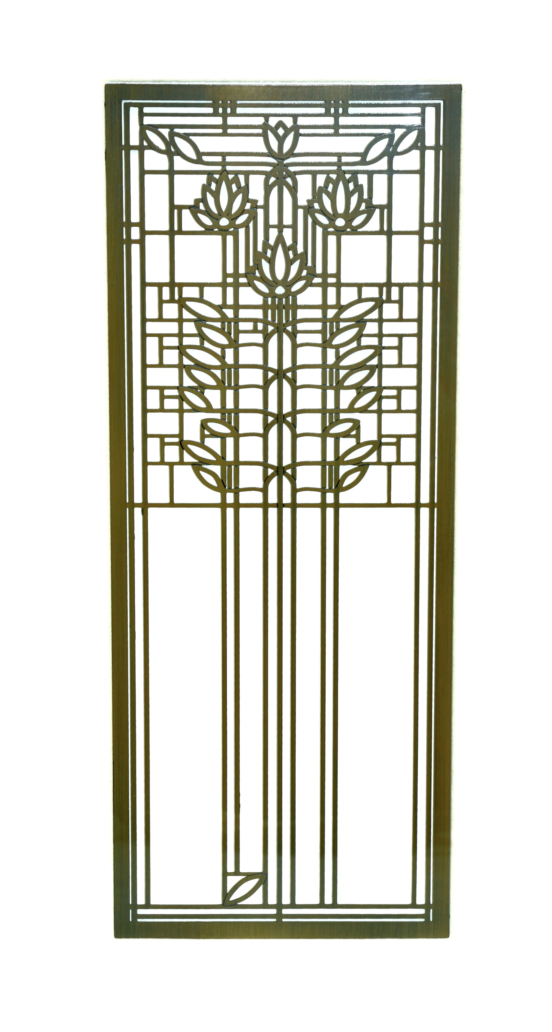 Frank Lloyd Wright Foundation Framed Laser Cut Metal Panels