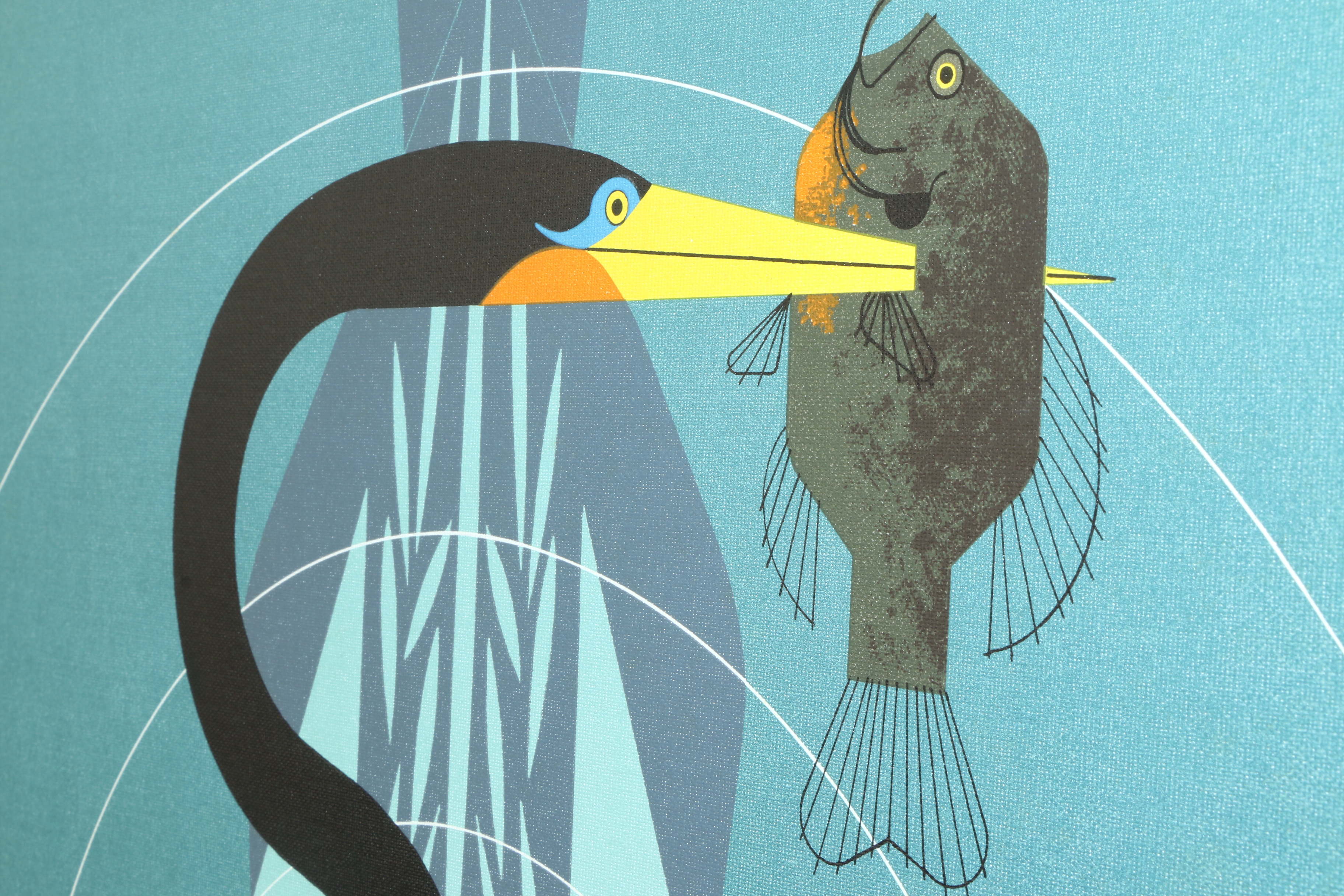 Charley Harper Lithograph "Anhinga"
