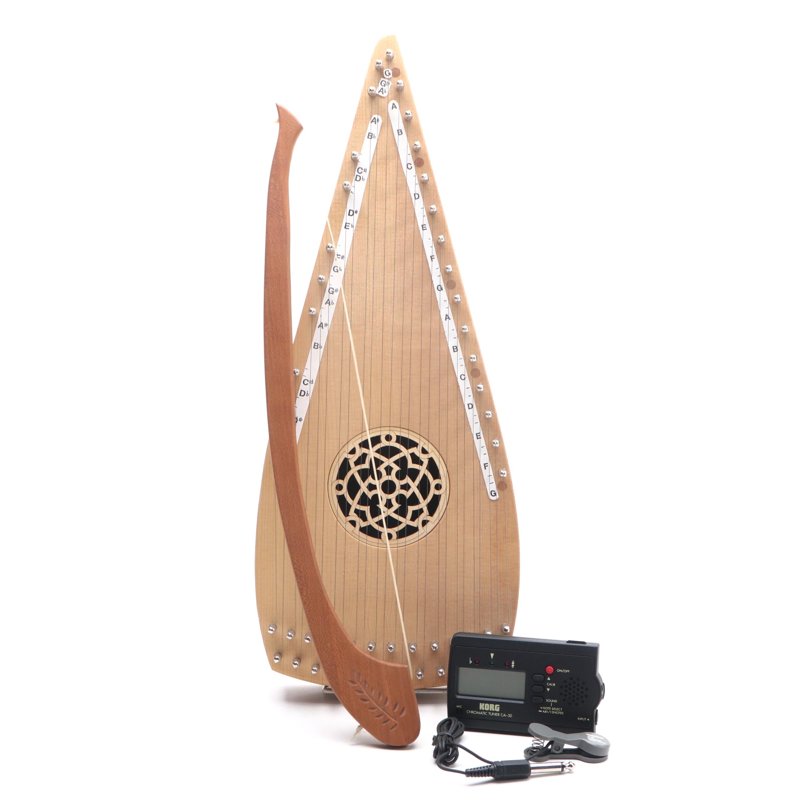 Greg and Tish Westman Custom Made Bowed Psaltery with Bow