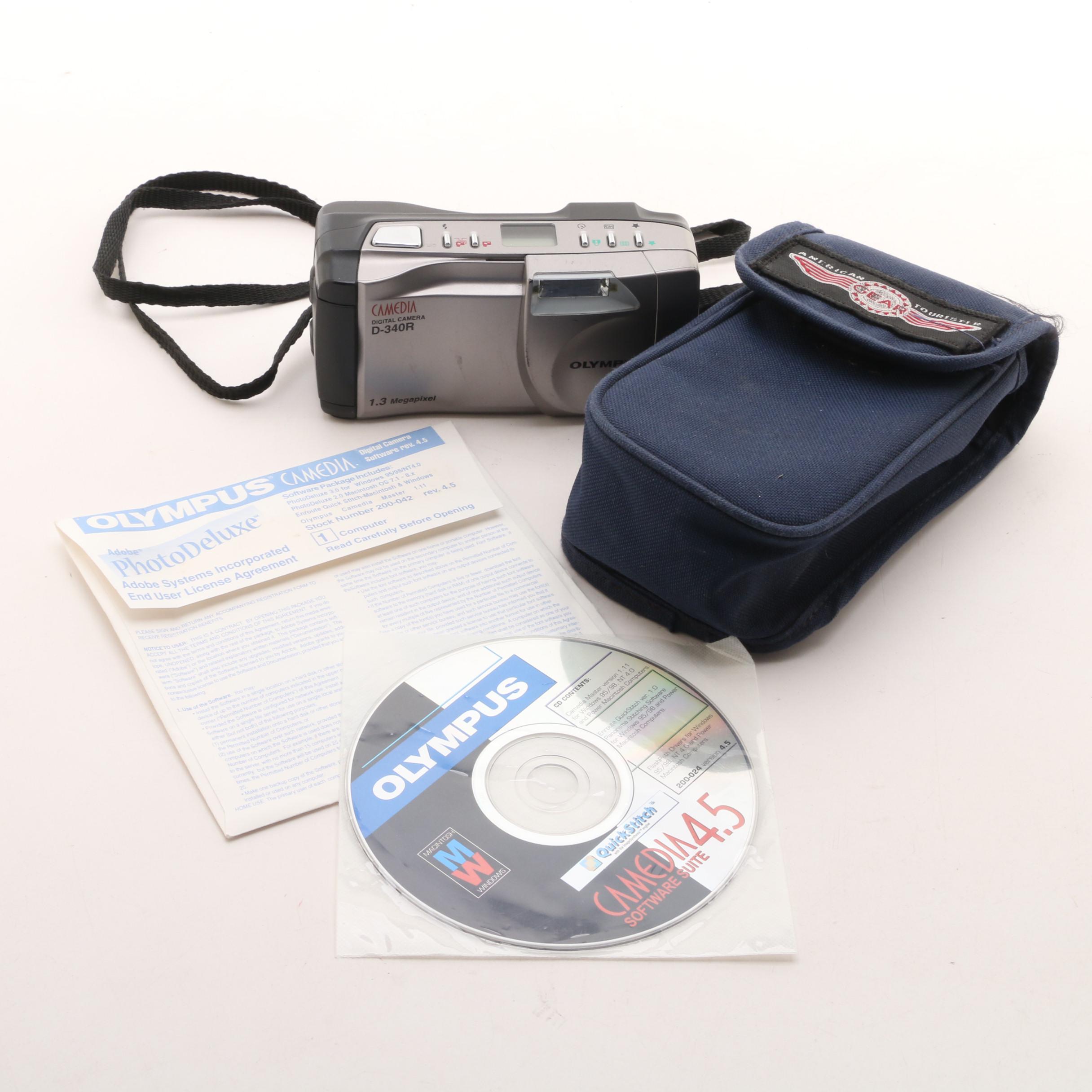 Olympus Camedia D-340R Digital Camera with Accessories