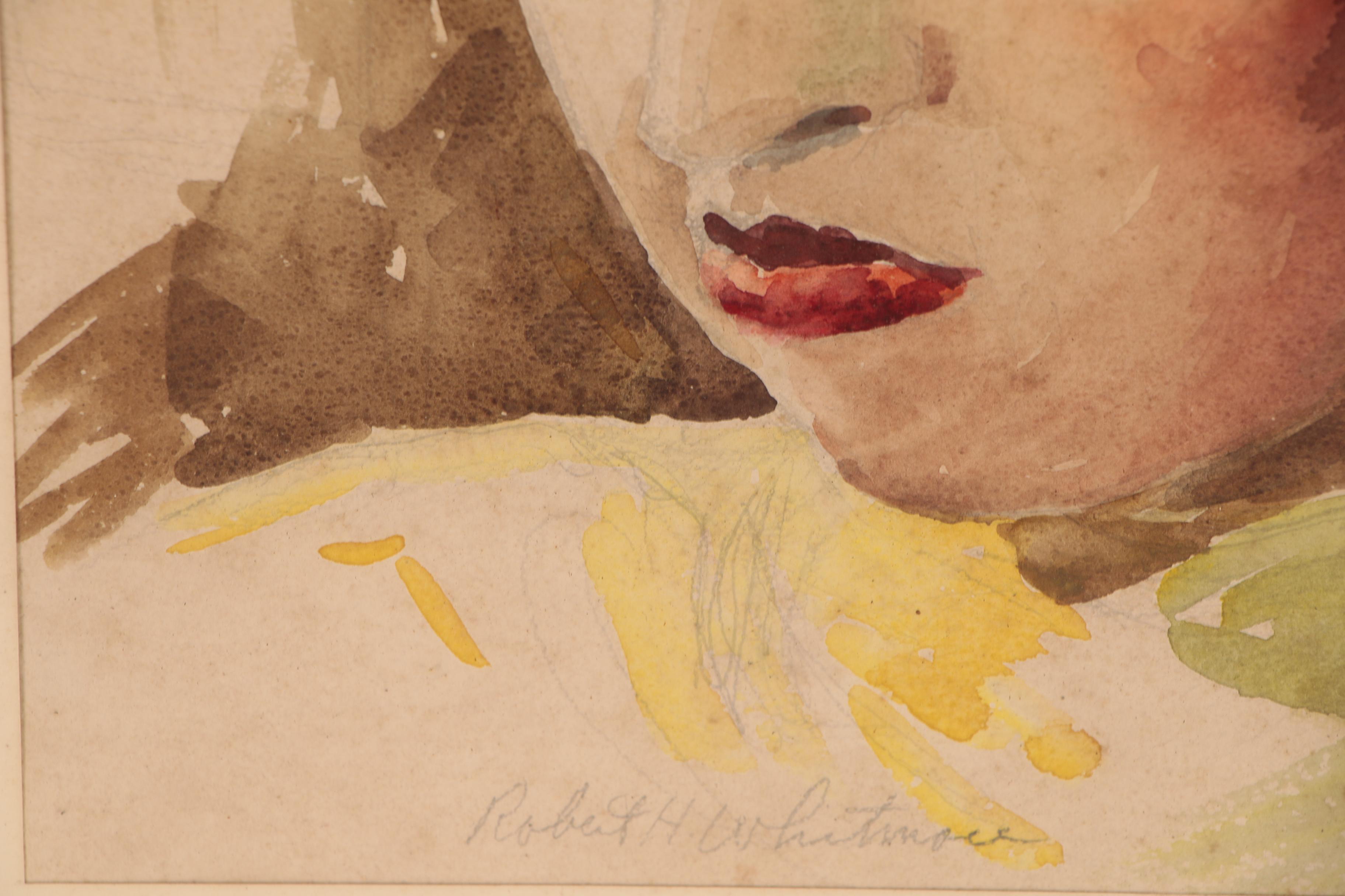 Robert Whitmore Watercolor Paintings of Women, Circa 1940