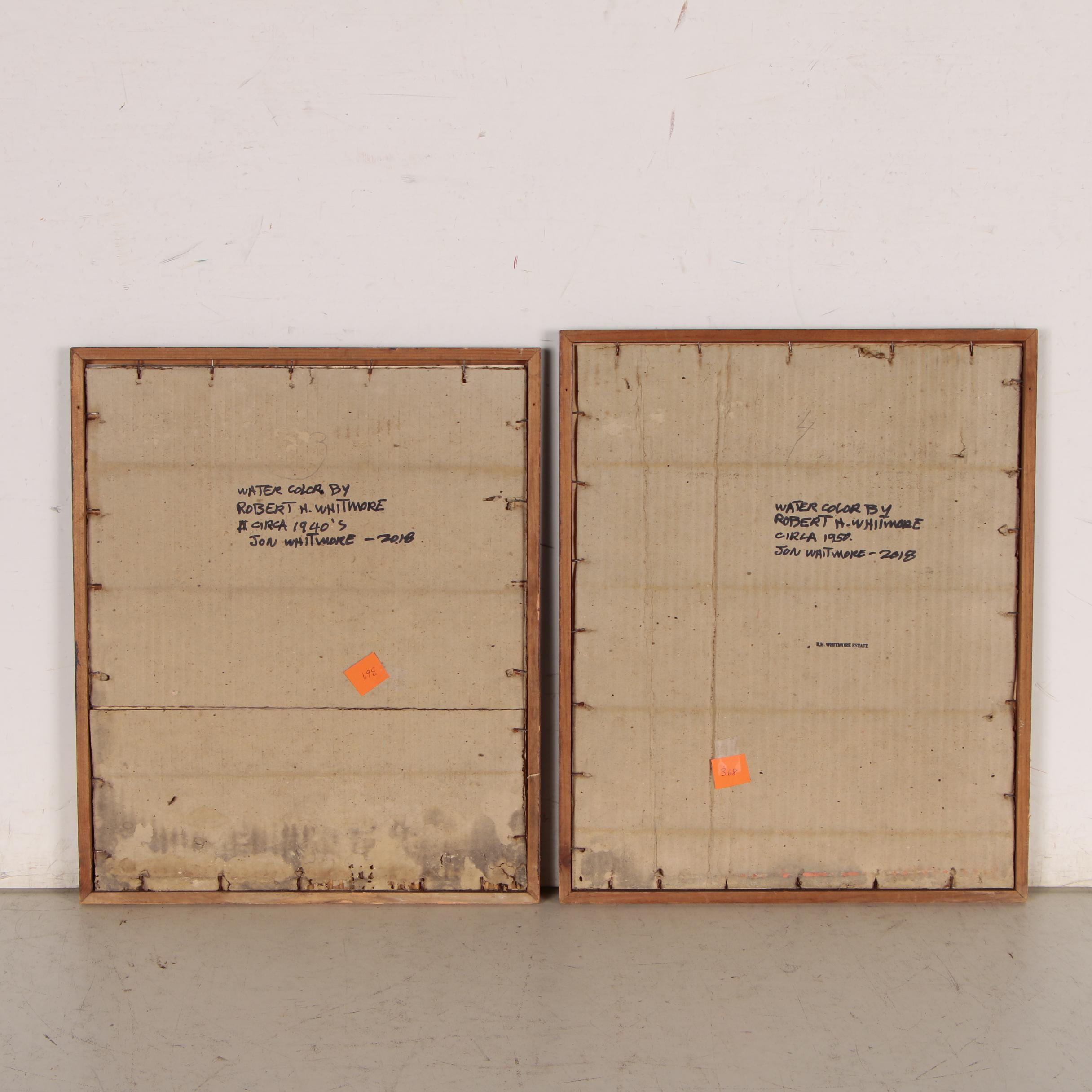 Robert Whitmore Watercolor Paintings of Women, Circa 1940