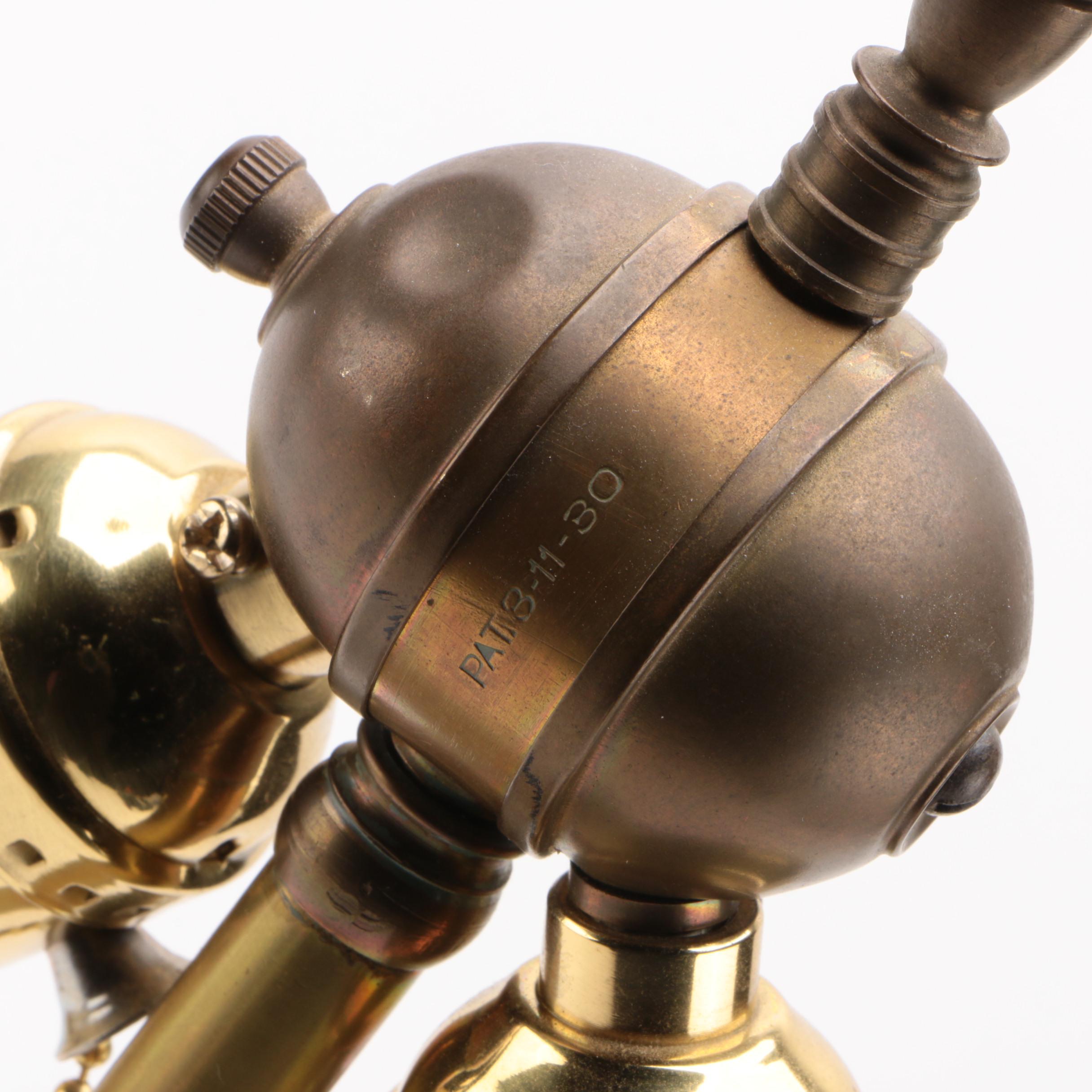 Edward George Diers for Rookwood Pottery Scenic Vellum Art Converted Lamp, 1918