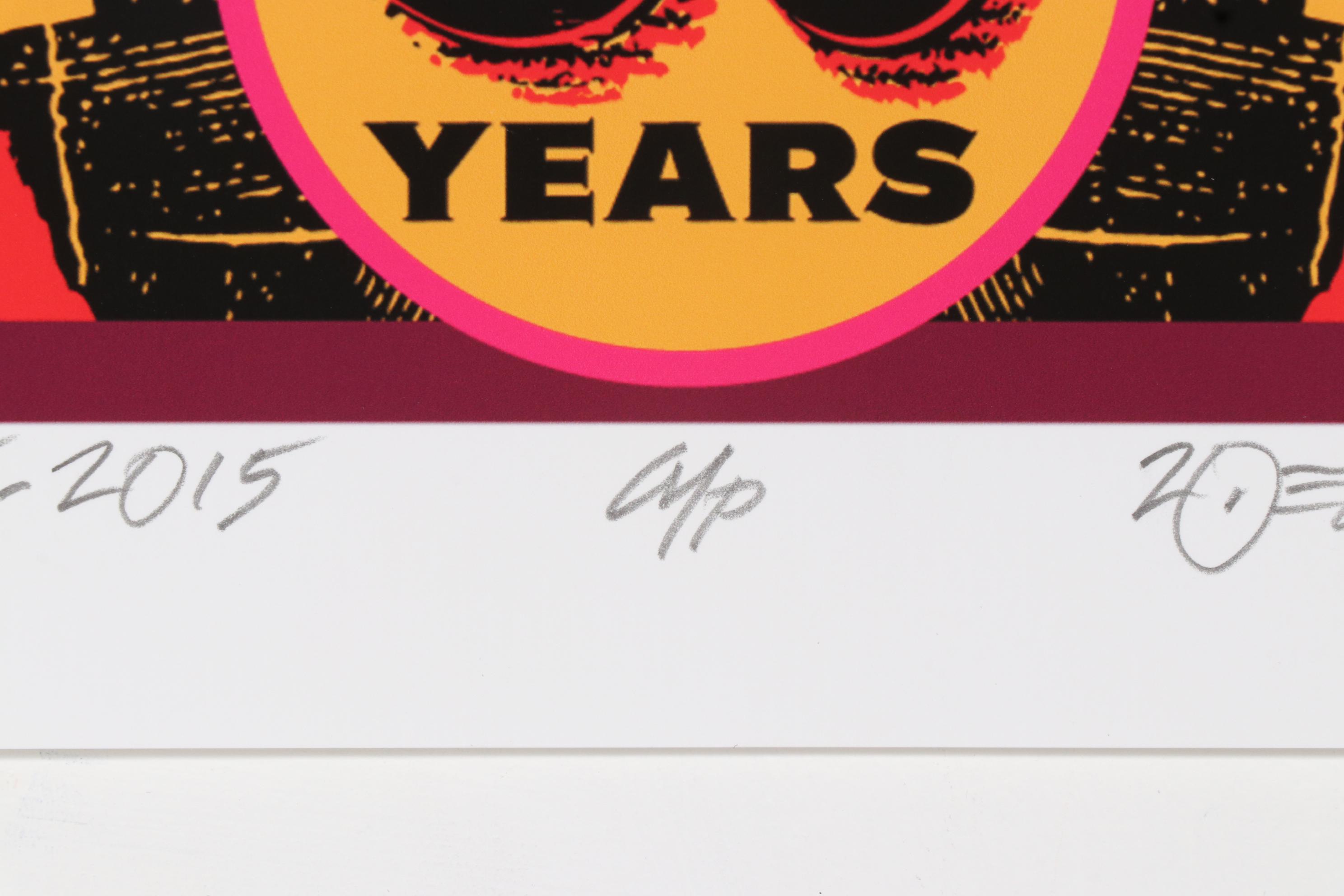 David Edward Byrd Giclée "The Grateful Dead 50th Year Concerts, 1965 - 2015"