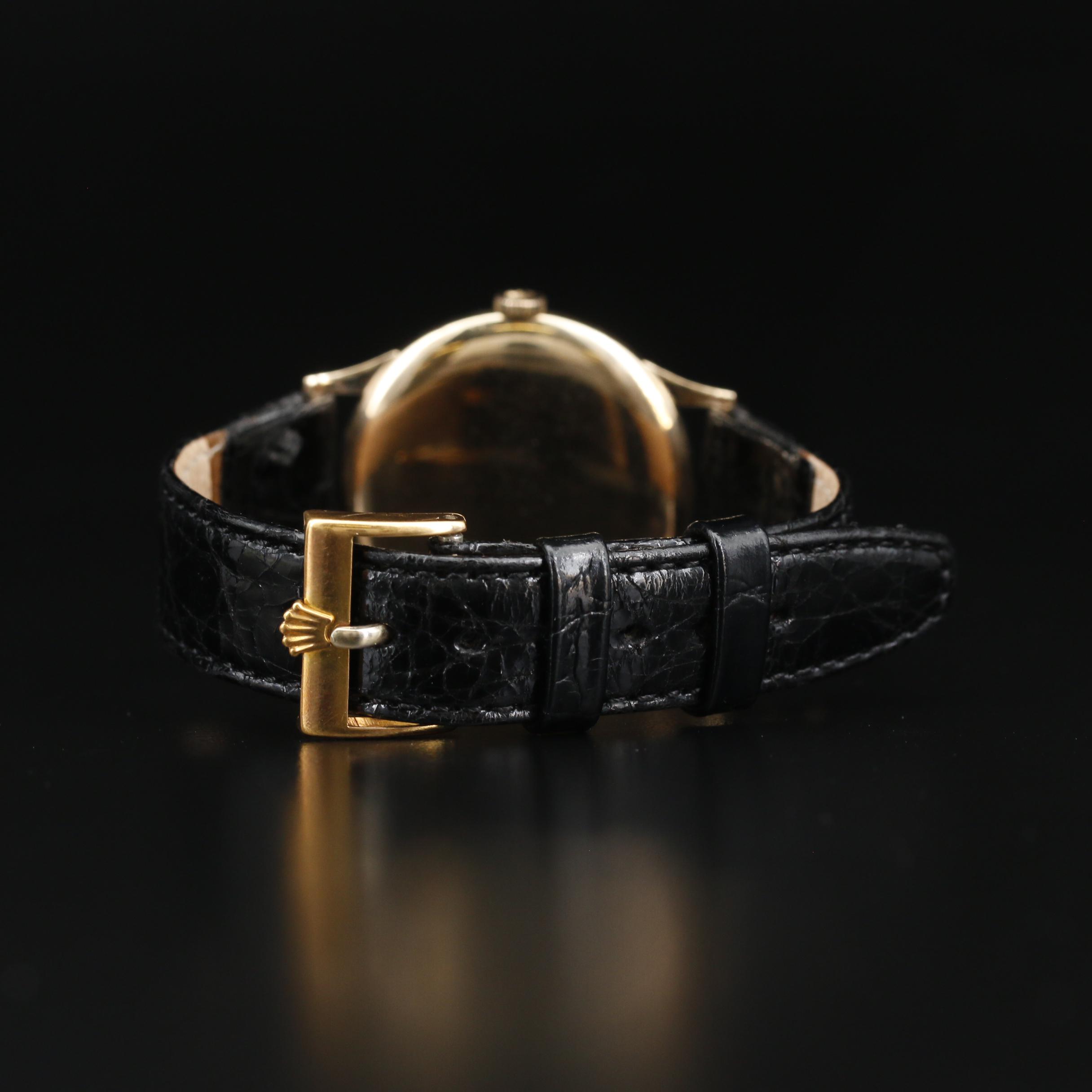 1968 Tudor 9K Gold Stem Wind Watch