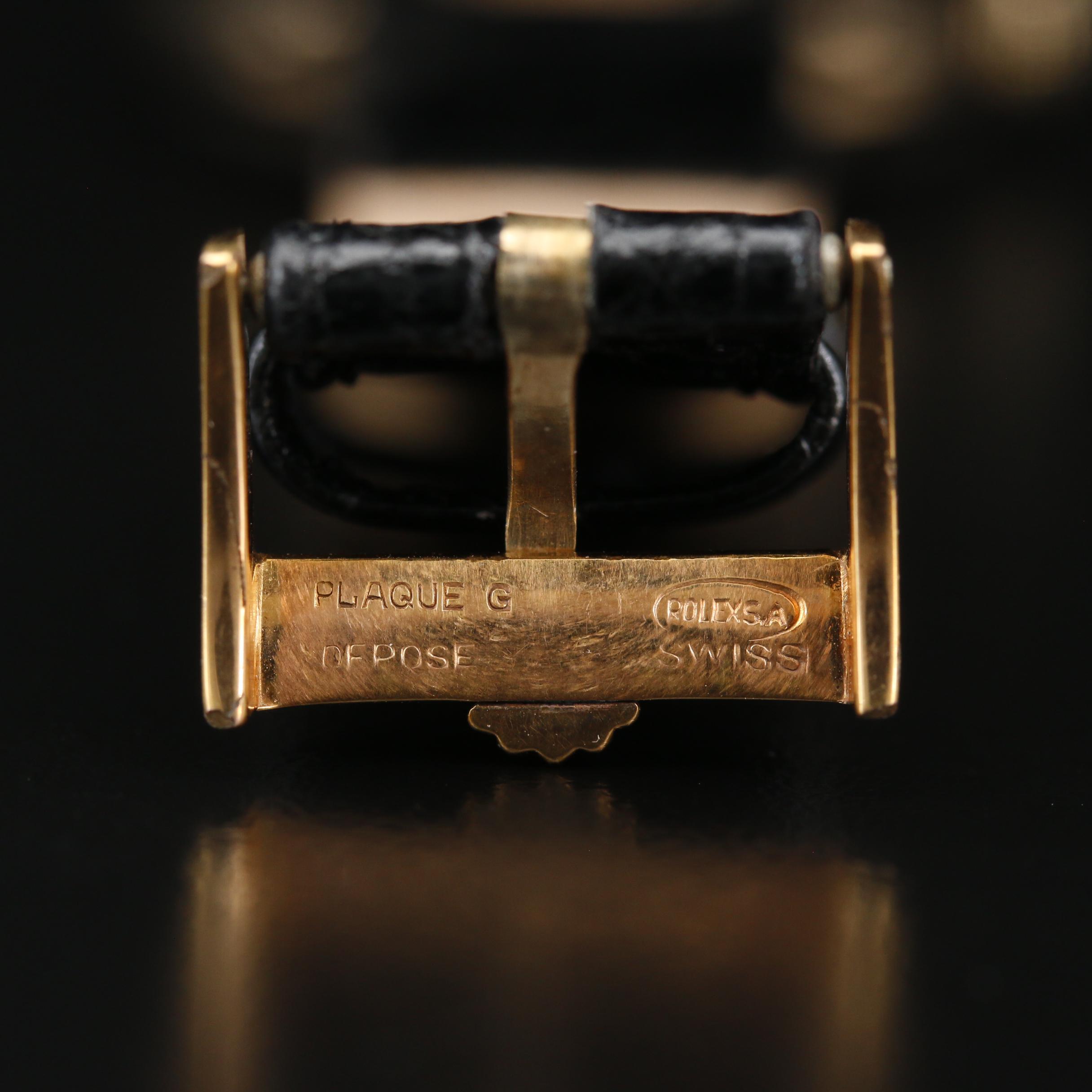 1968 Tudor 9K Gold Stem Wind Watch