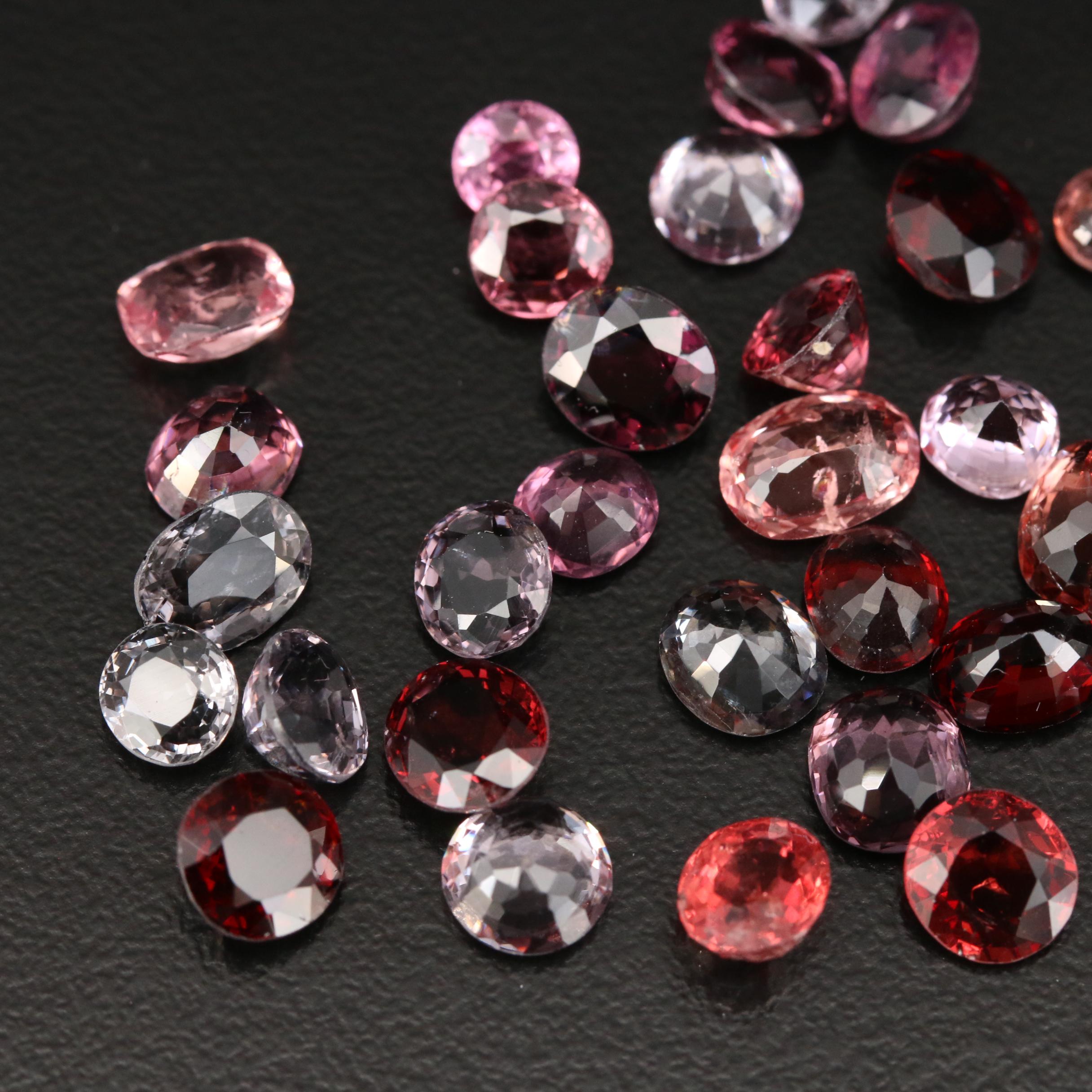 Loose 25.49 CTW Mixed Faceted Spinel