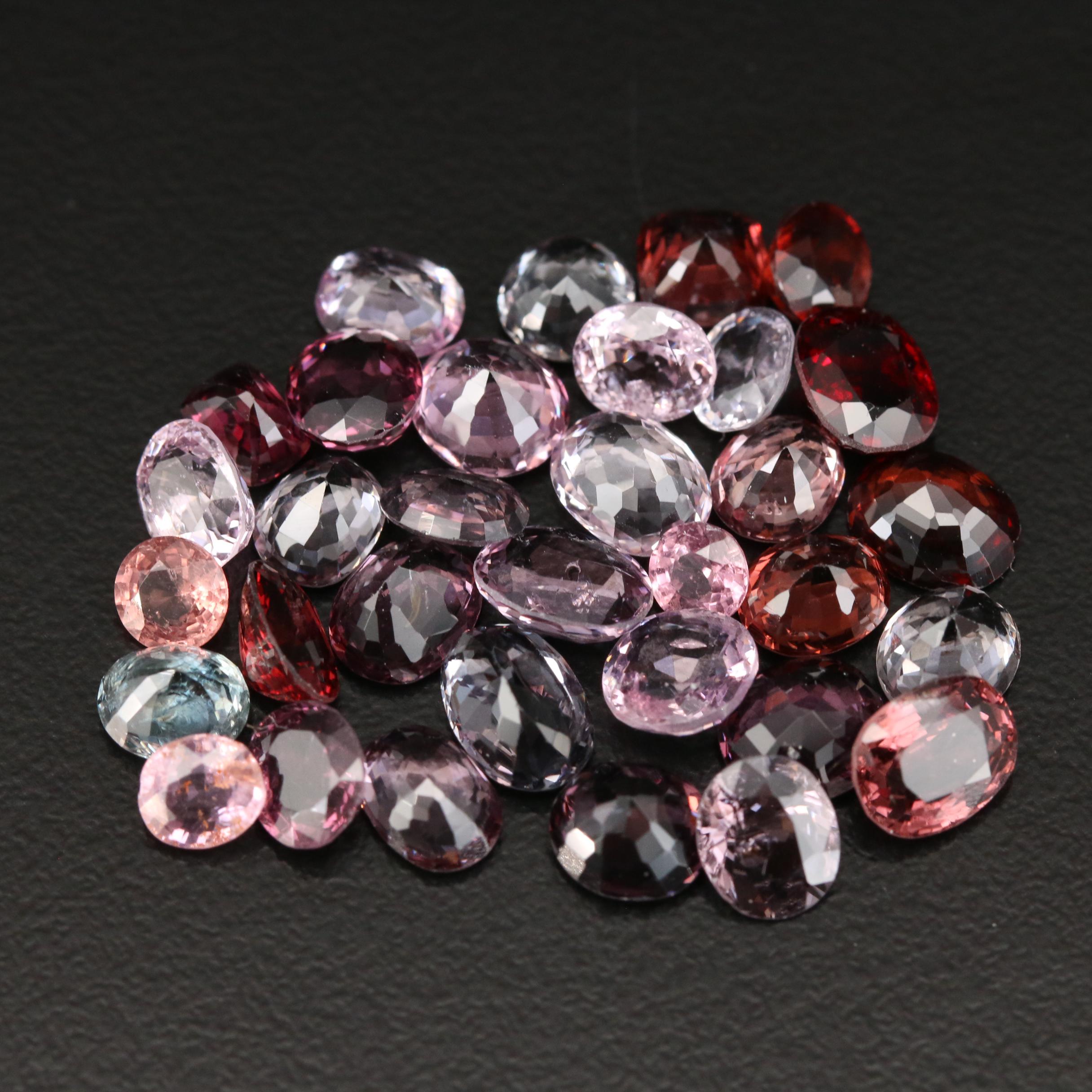 Loose 23.01 CTW Mixed Faceted Spinel