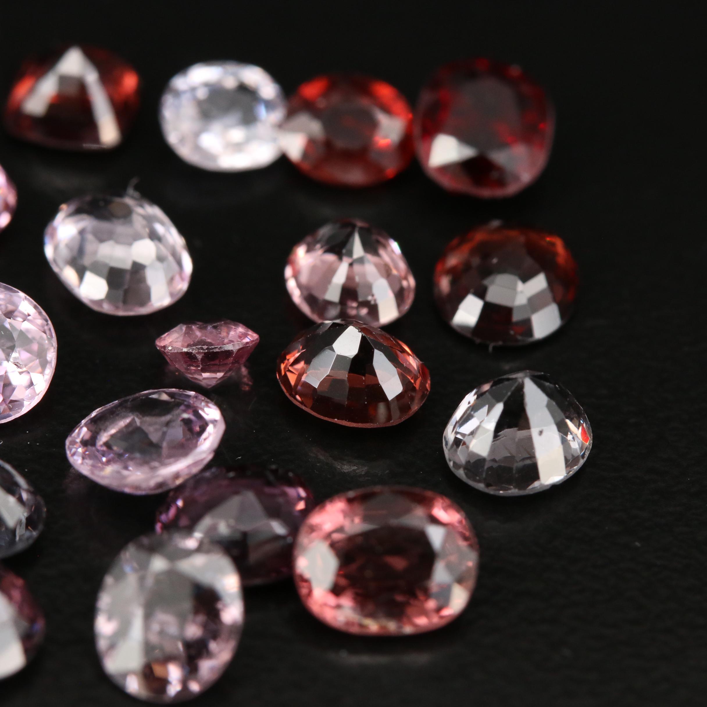 Loose 23.01 CTW Mixed Faceted Spinel
