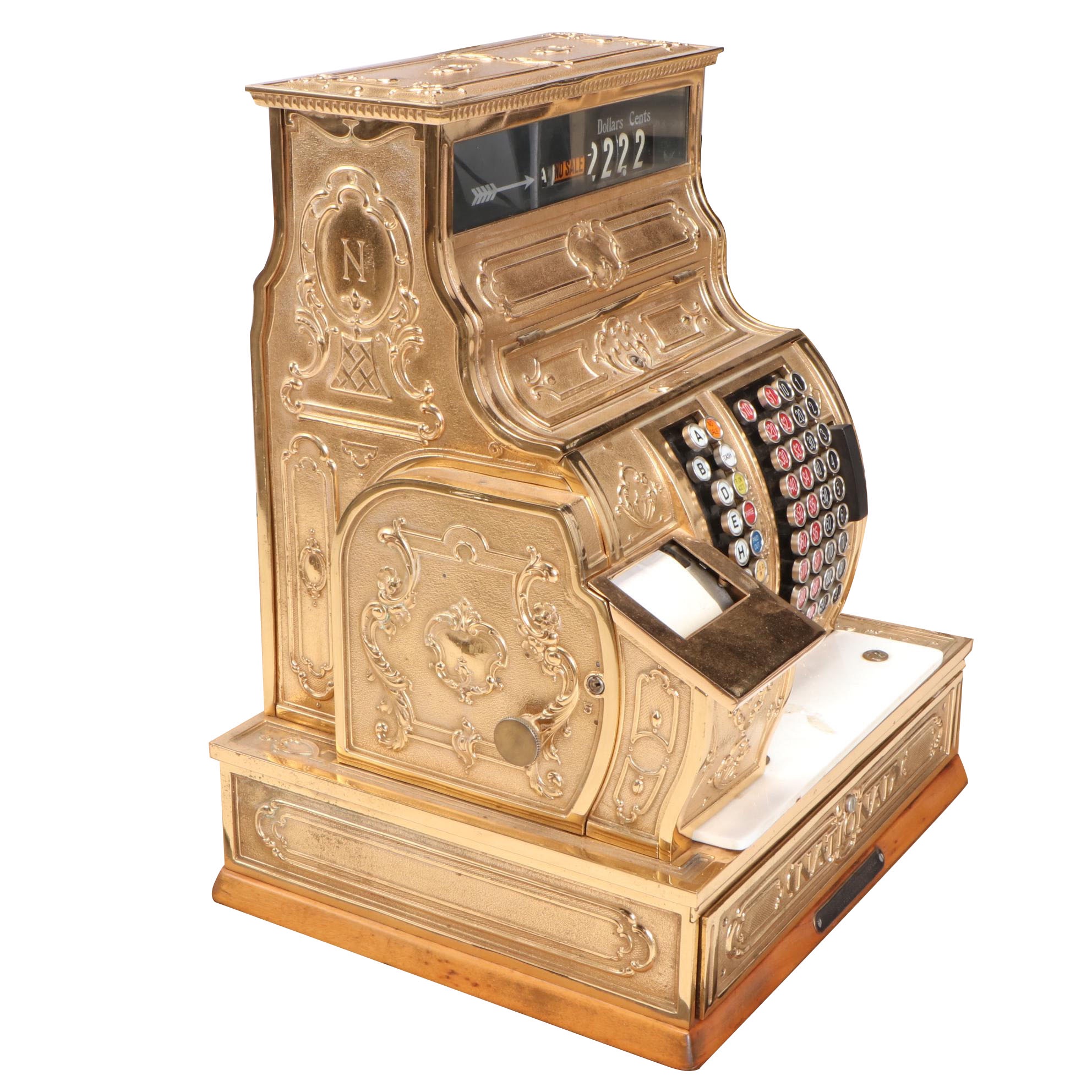 National Cash Register Company Model 1066-G Brass Cash Register