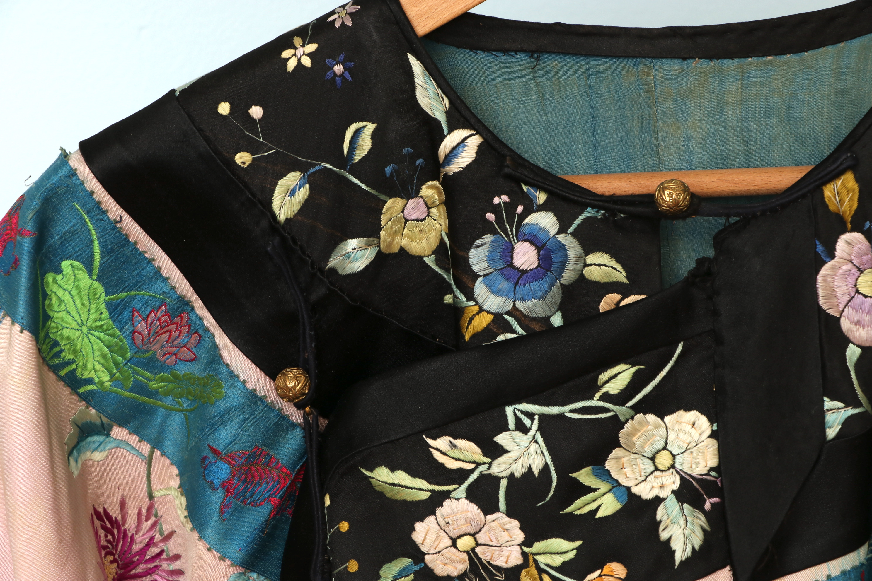Chinese Hand Embroidered and Brocade Robes, Mid to Late 20th Century