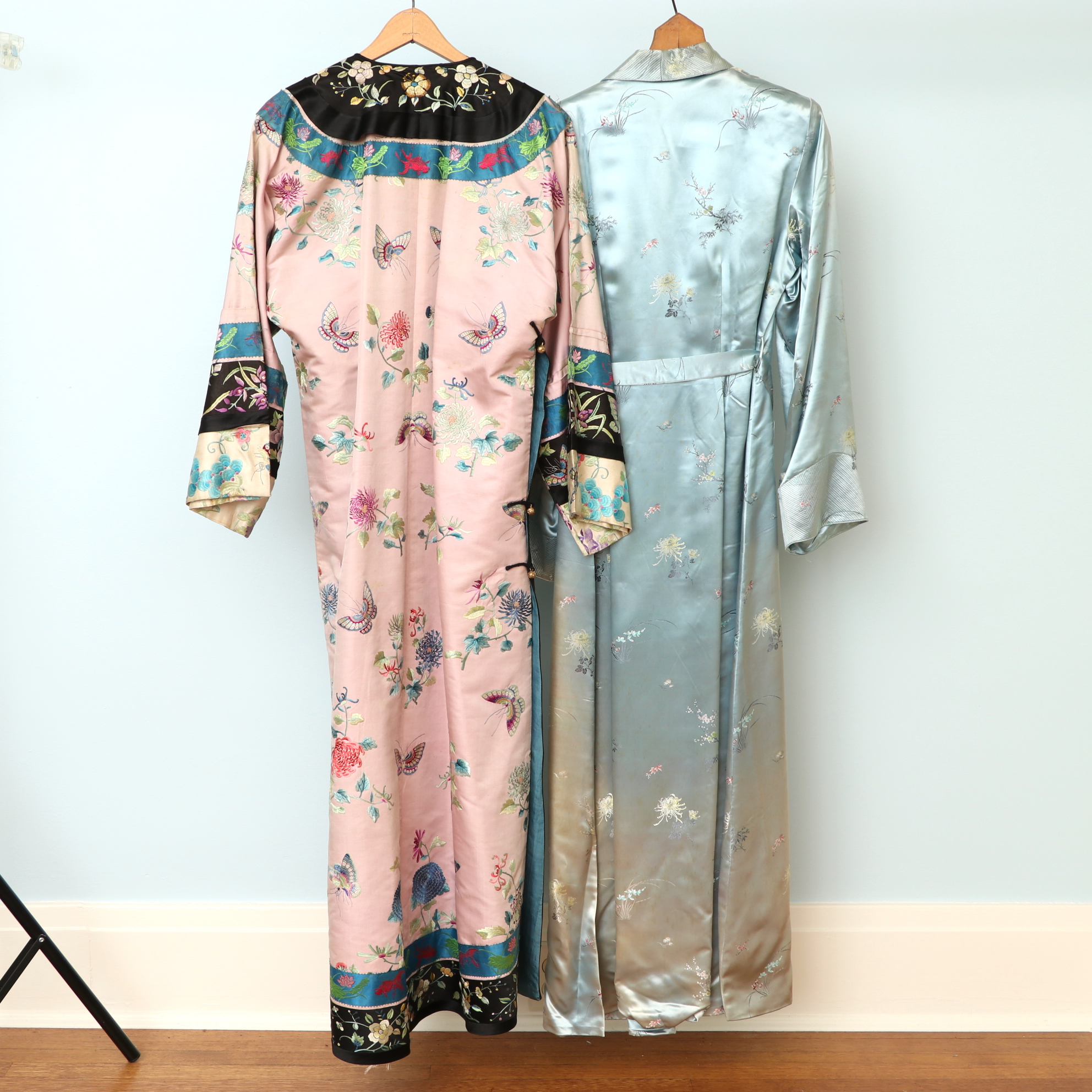 Chinese Hand Embroidered and Brocade Robes, Mid to Late 20th Century