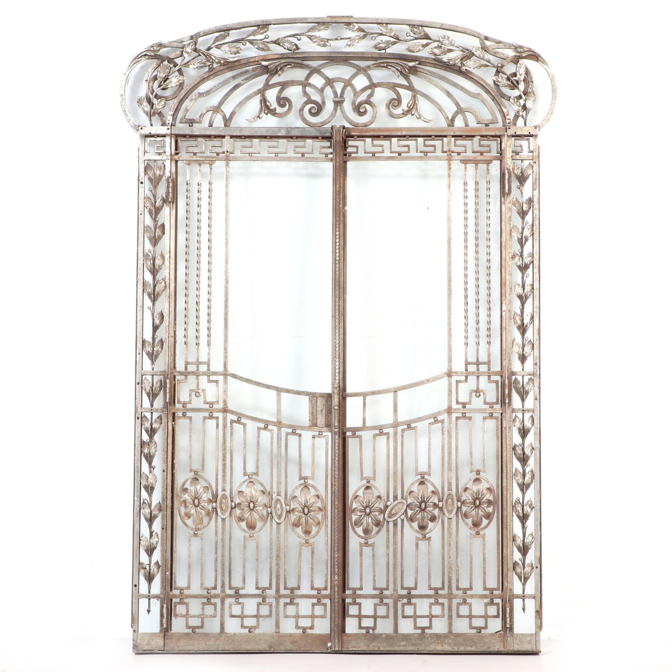 Beaux-Arts Wrought Iron Door Set, 20th Century