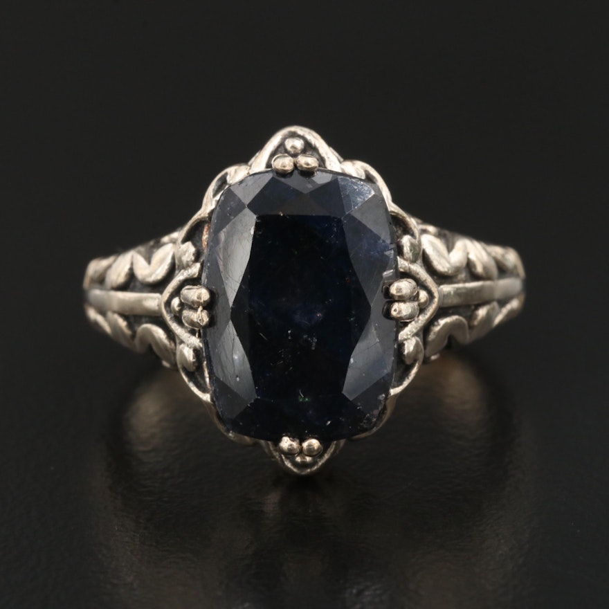 Sterling Silver Corundum Ring