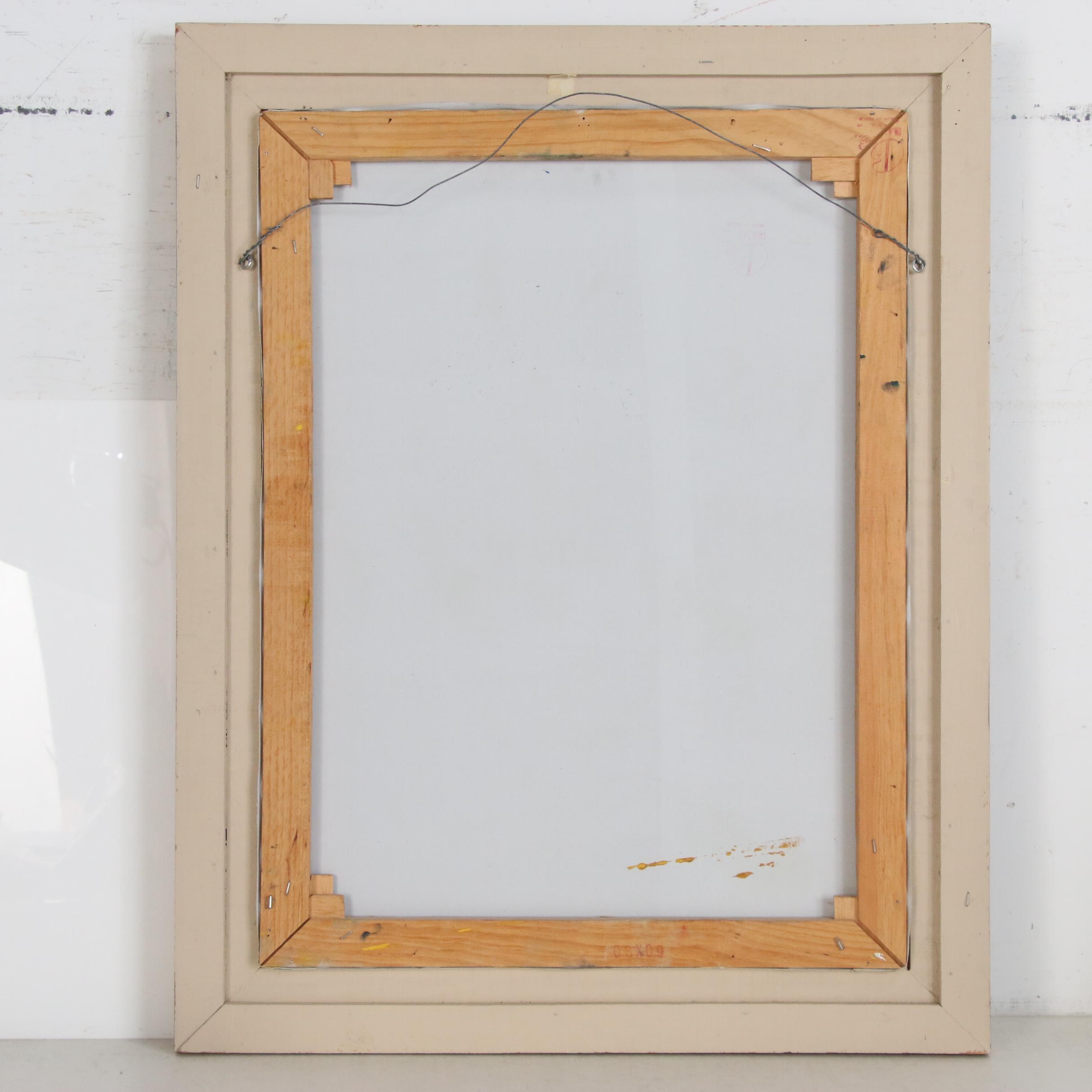 Still Life Impasto Oil Painting of Flowers in Vase