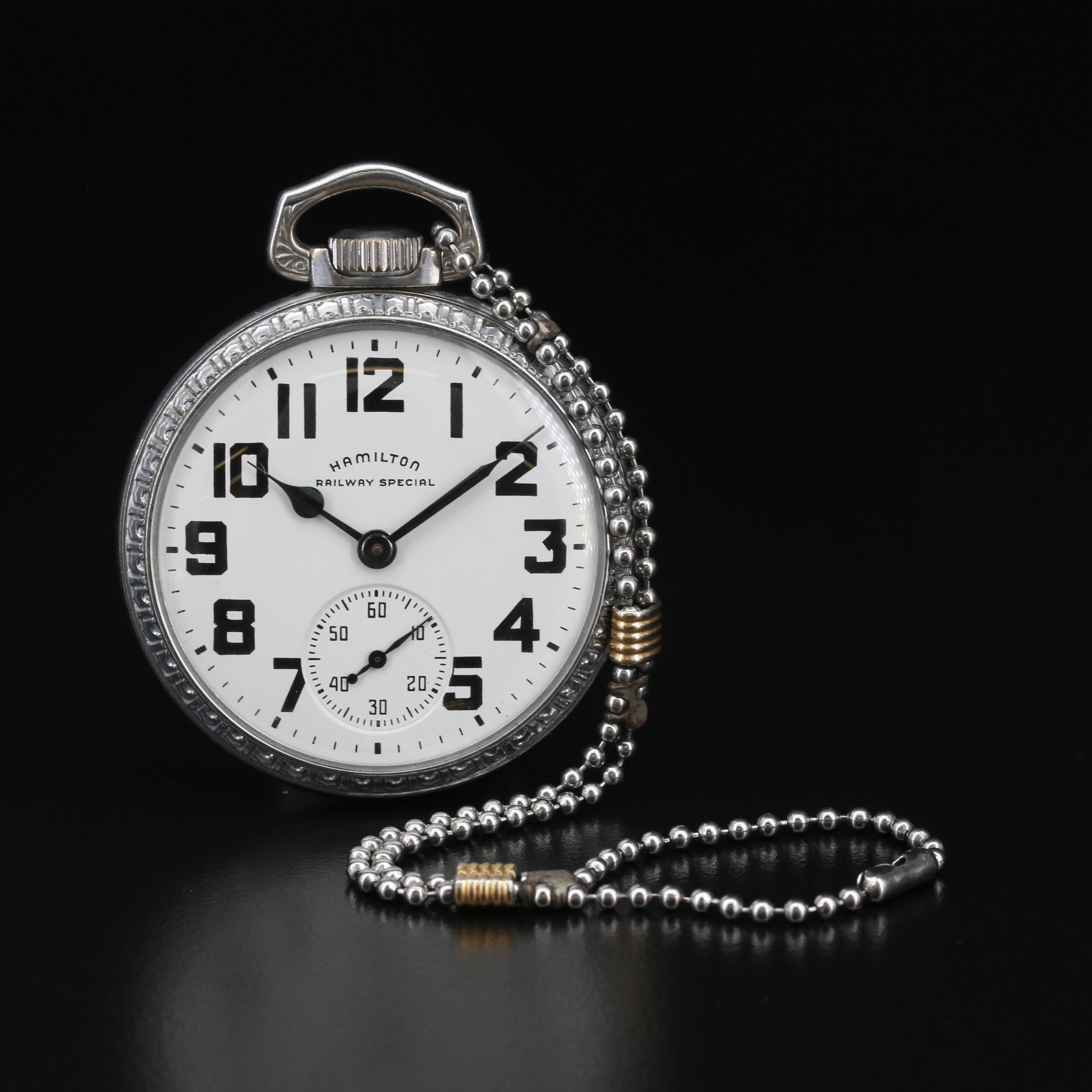 1949 Hamilton "Railway Special" Open Face Pocket Watch