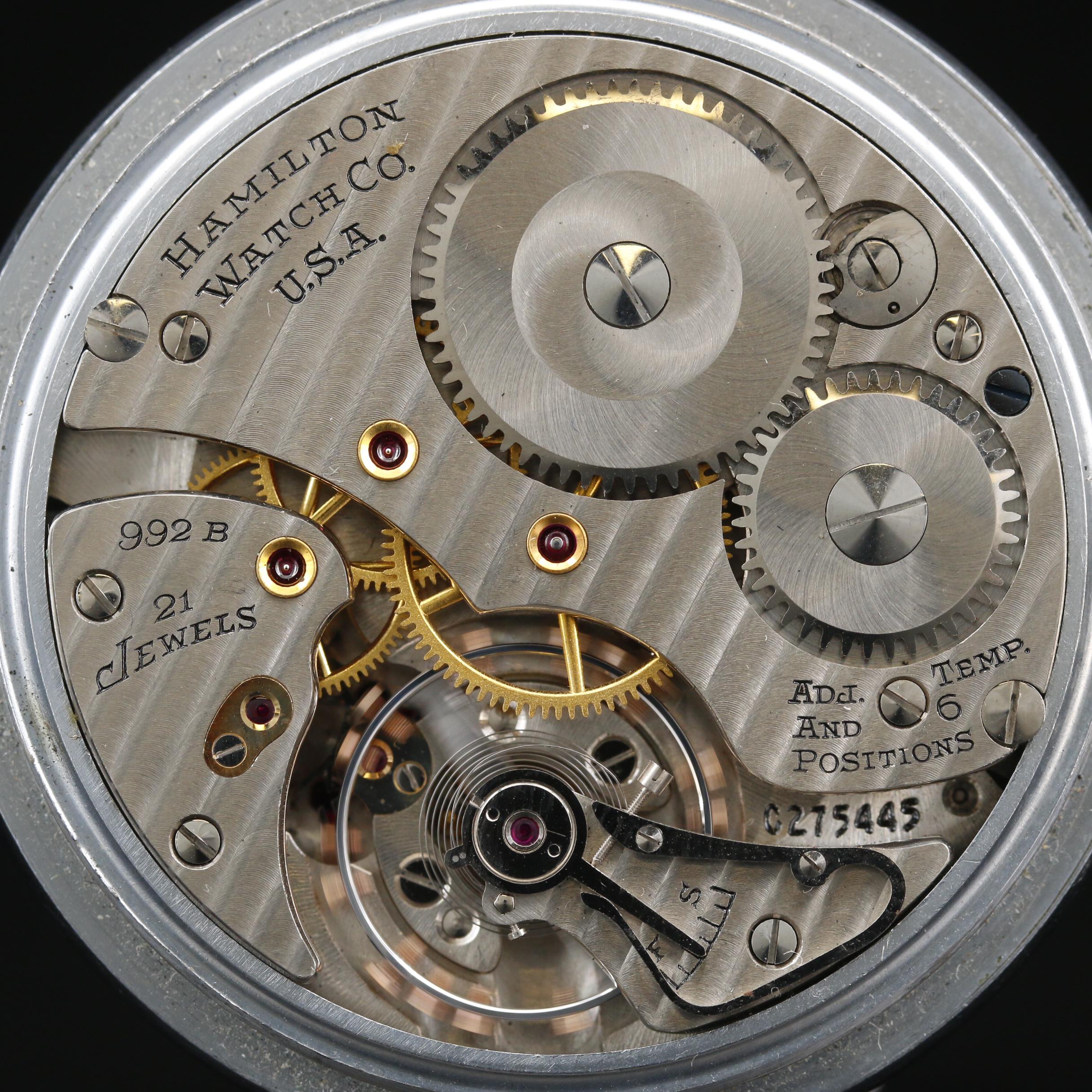 1949 Hamilton "Railway Special" Open Face Pocket Watch