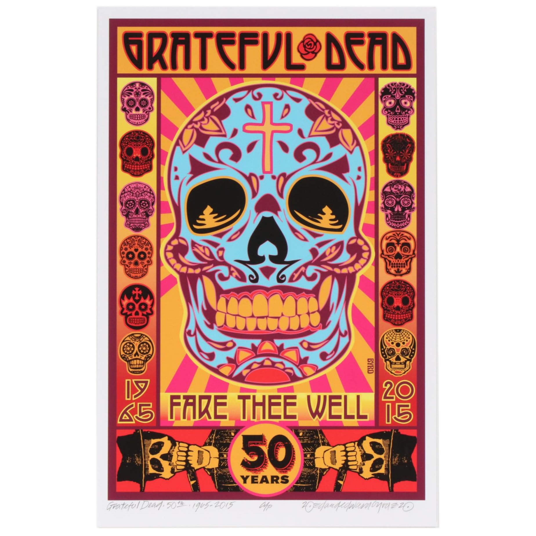 David Edward Byrd Giclée "The Grateful Dead 50th Year Concerts, 1965 - 2015"