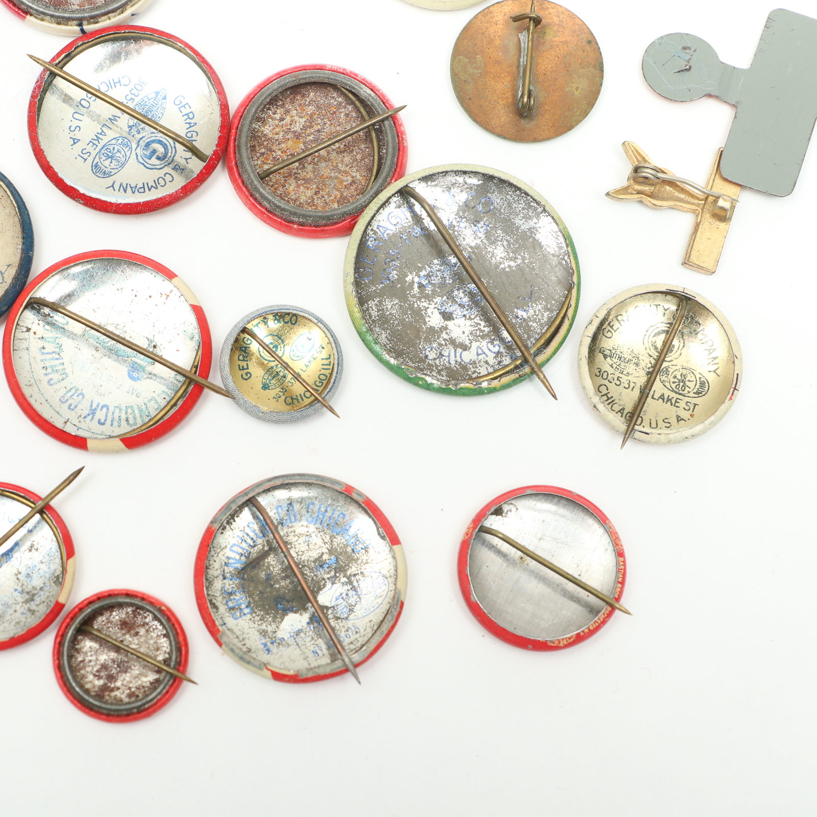 Franklin D. Roosevelt Campaign Era Buttons, Pinbacks and Lapel Tab