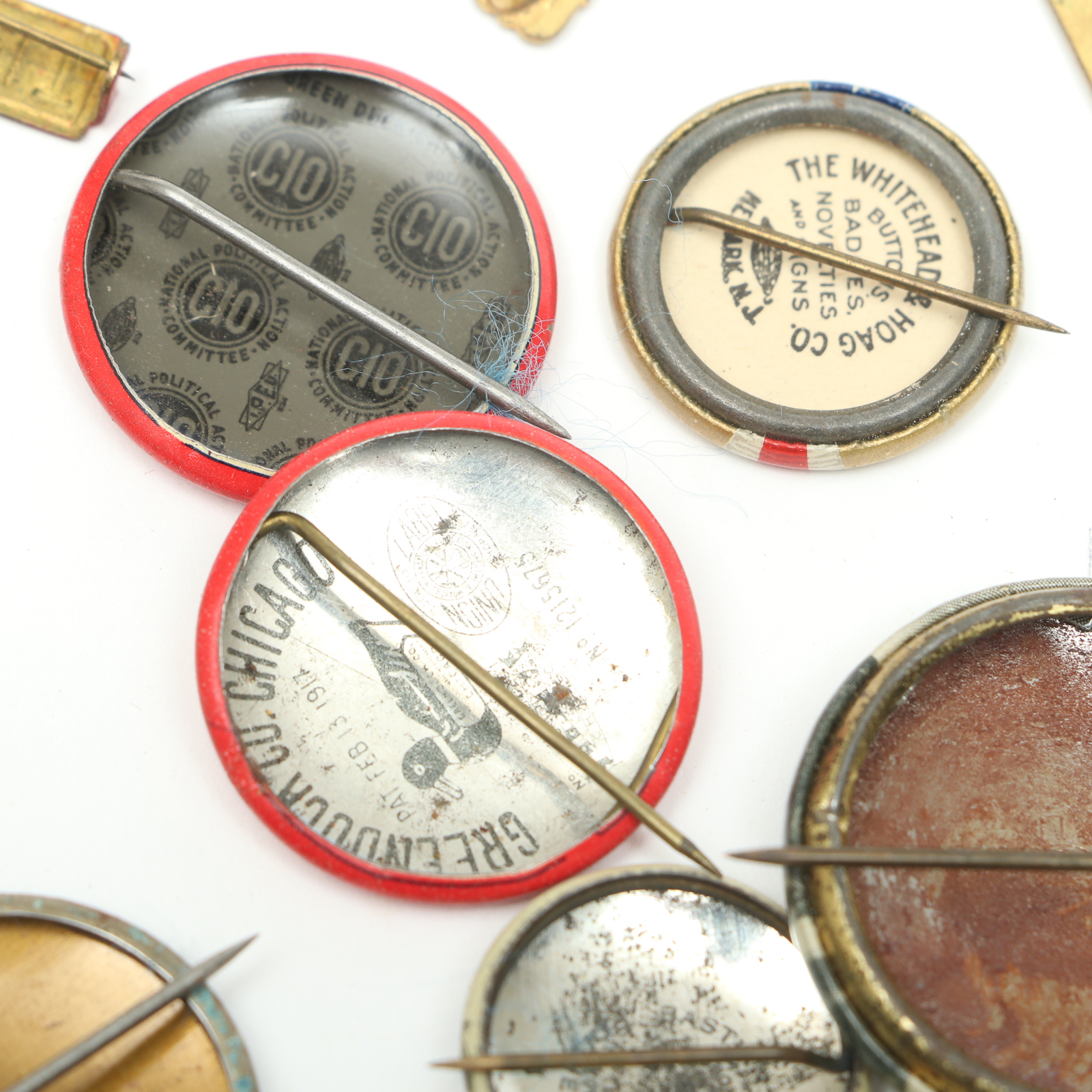 Franklin D. Roosevelt Campaign Era Buttons, Pinbacks and Lapel Tab