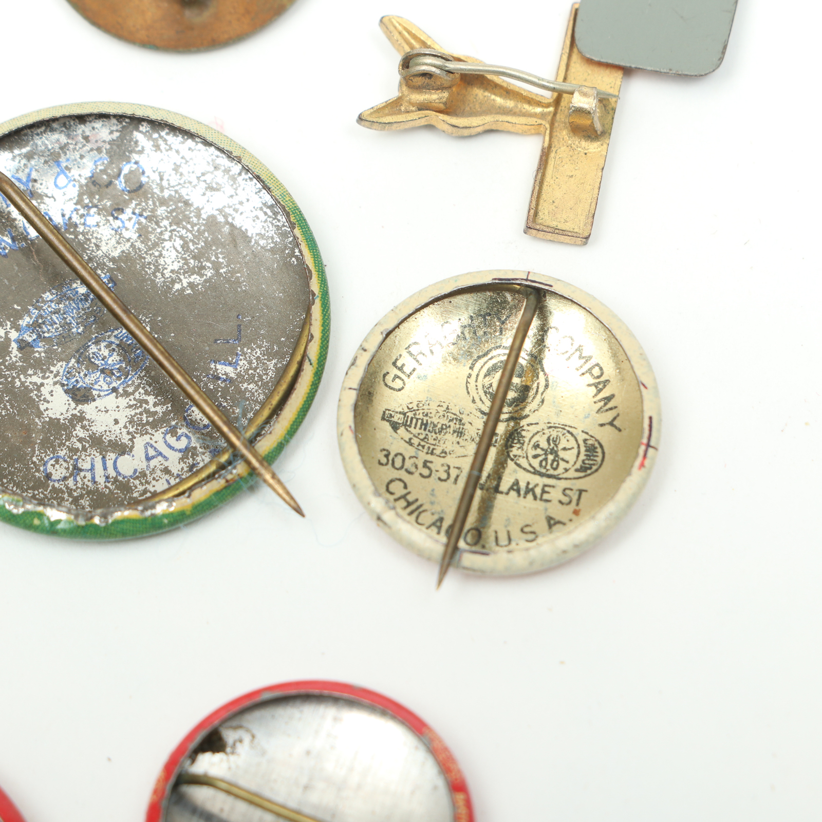 Franklin D. Roosevelt Campaign Era Buttons, Pinbacks and Lapel Tab