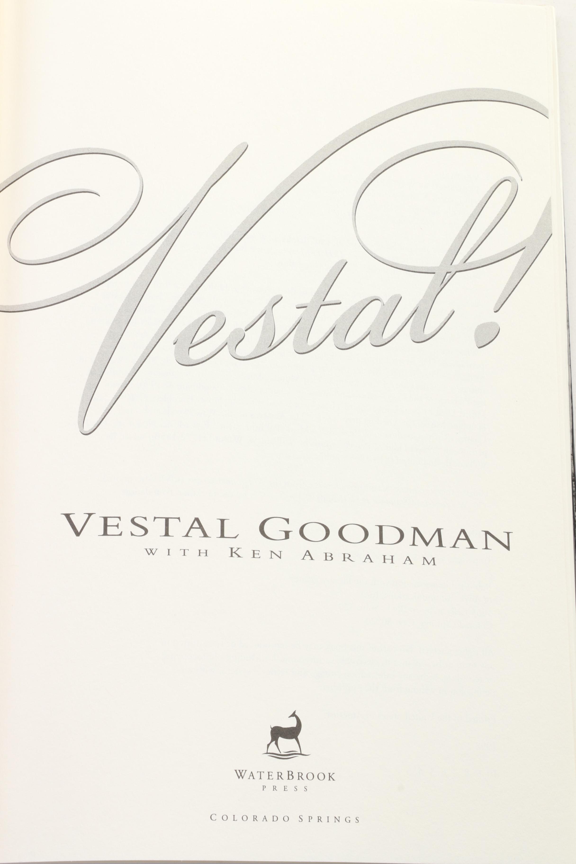 Signed "Vestal!" by Vestal Goodman with Other Religious and Inspirational Books