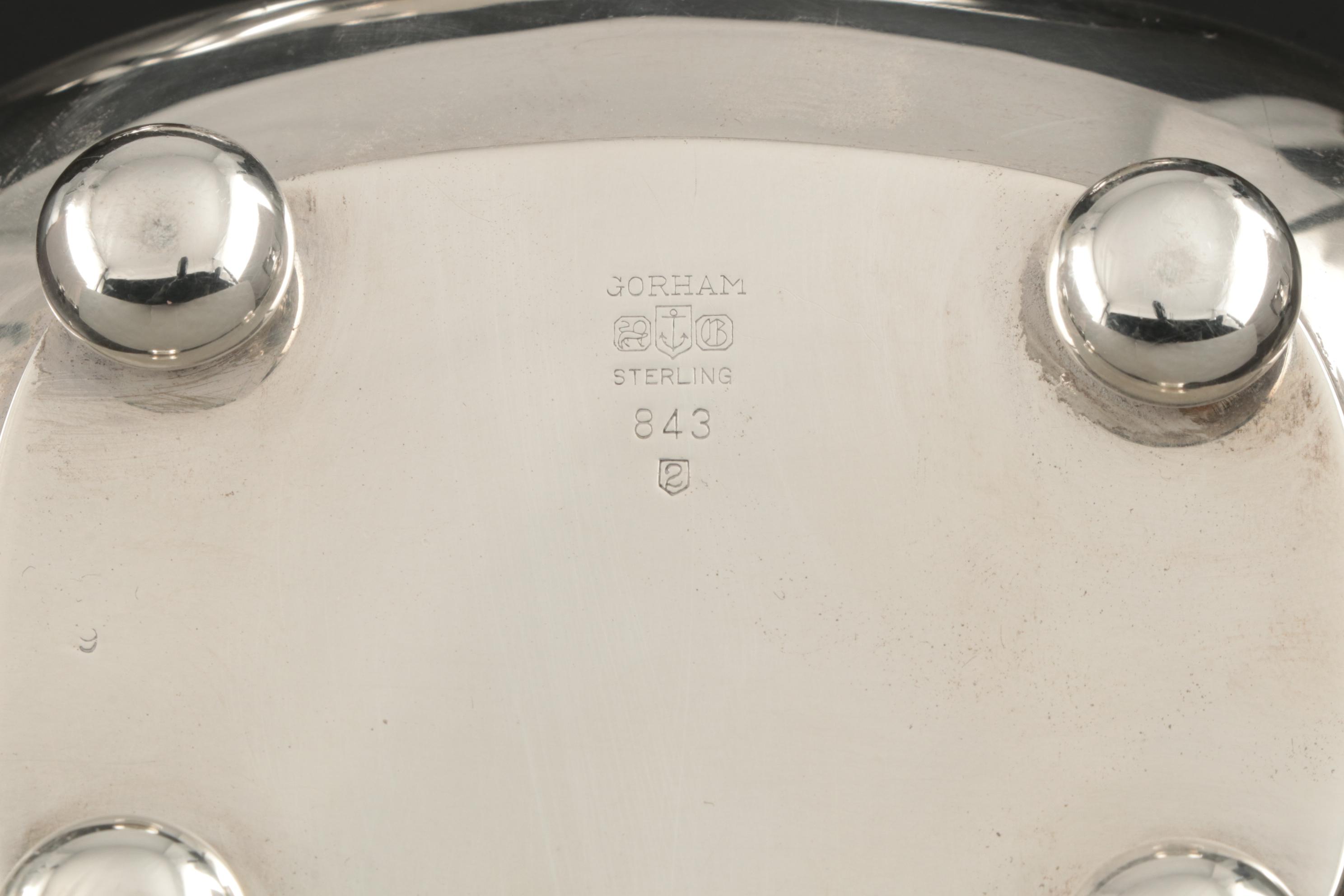 Gorham Queen Anne Style Sterling Silver Coffee and Tea Service, 1950s