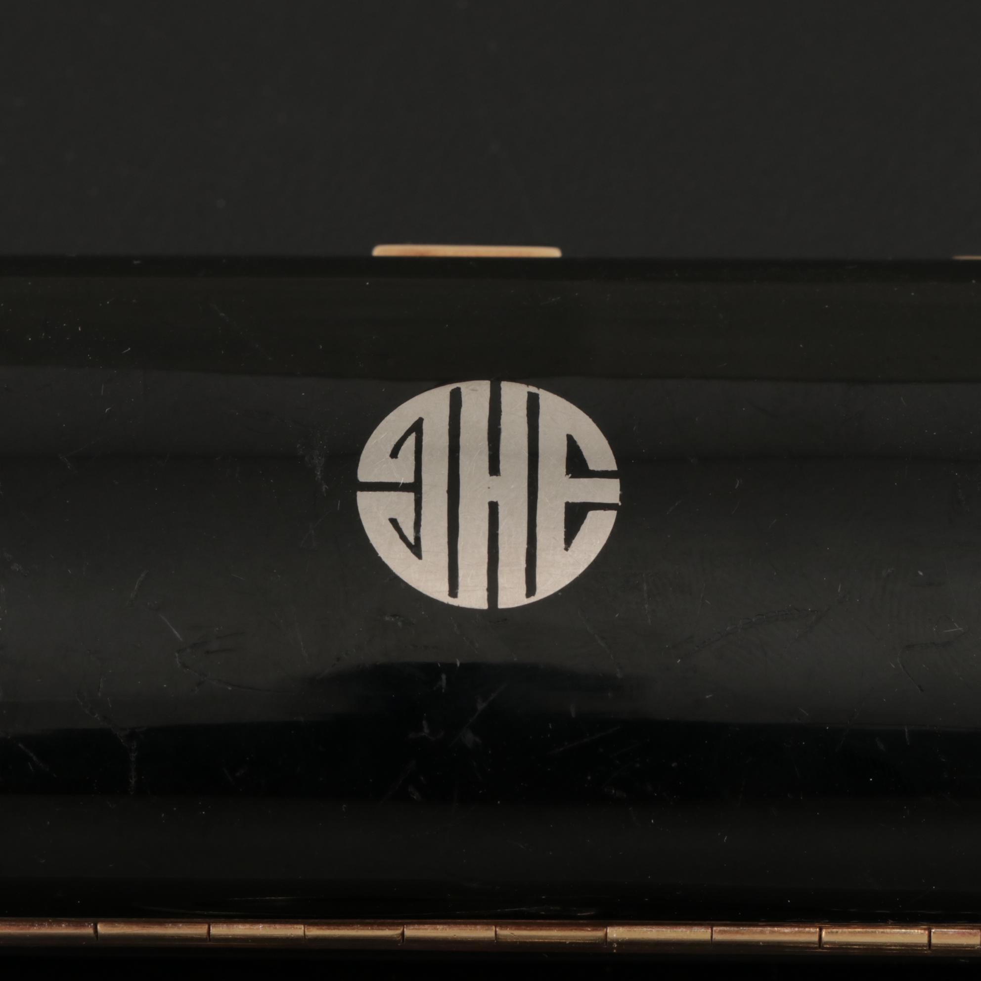 Strauss, Allard & Meyer Art Deco Enameled 18K Gold and Diamond Dance Bag, 1925