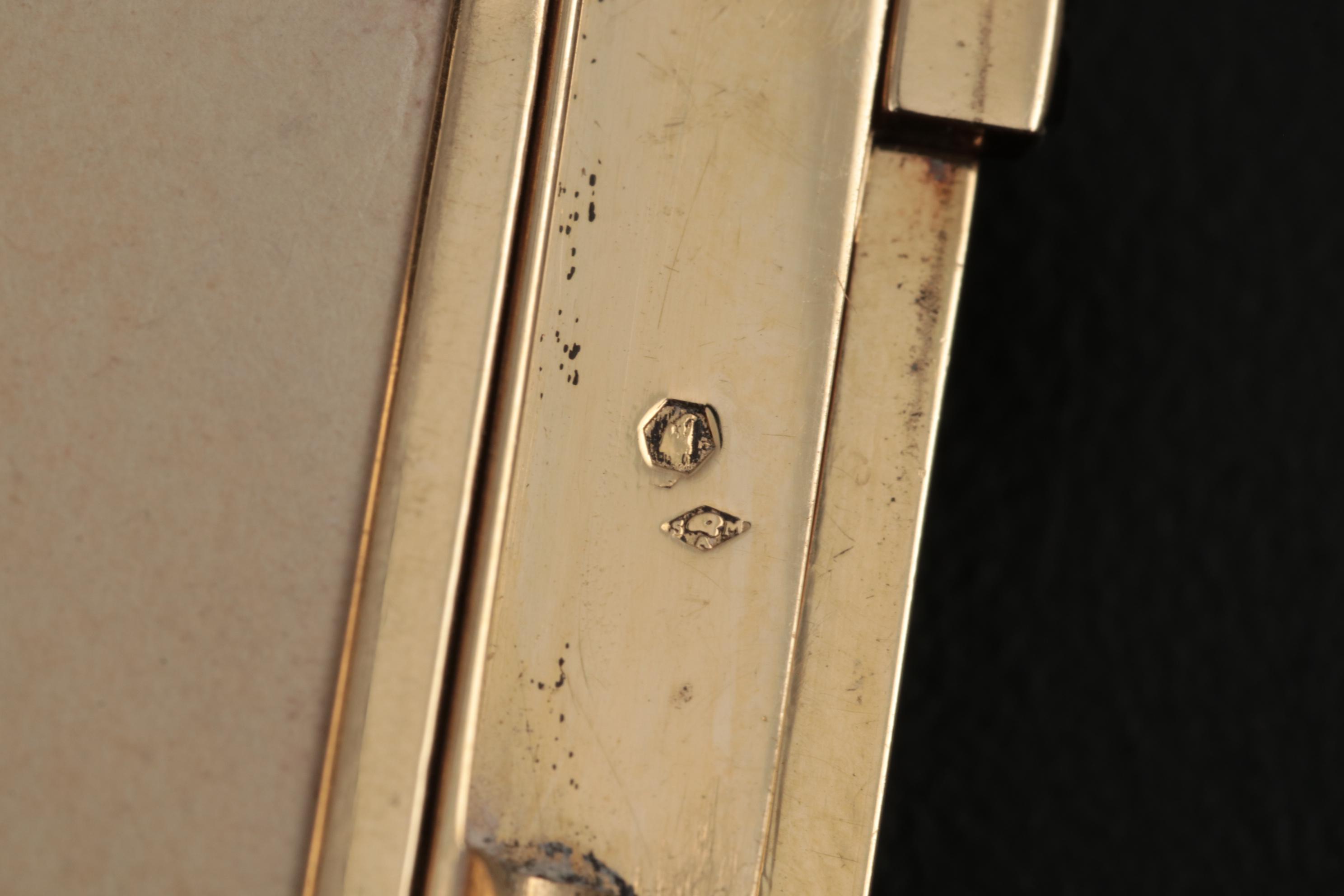 Strauss, Allard & Meyer Art Deco Enameled 18K Gold and Diamond Dance Bag, 1925