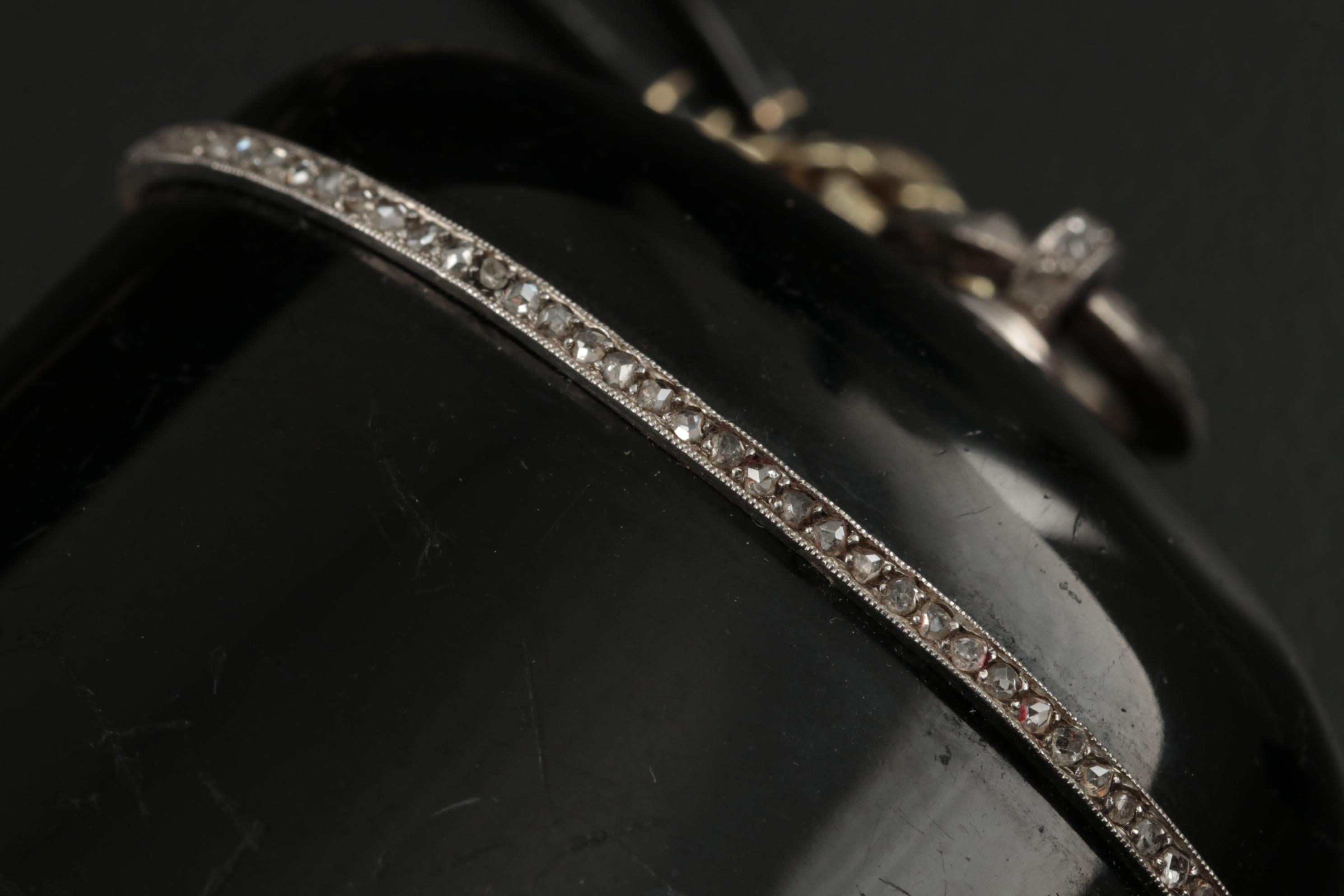 Strauss, Allard & Meyer Art Deco Enameled 18K Gold and Diamond Dance Bag, 1925