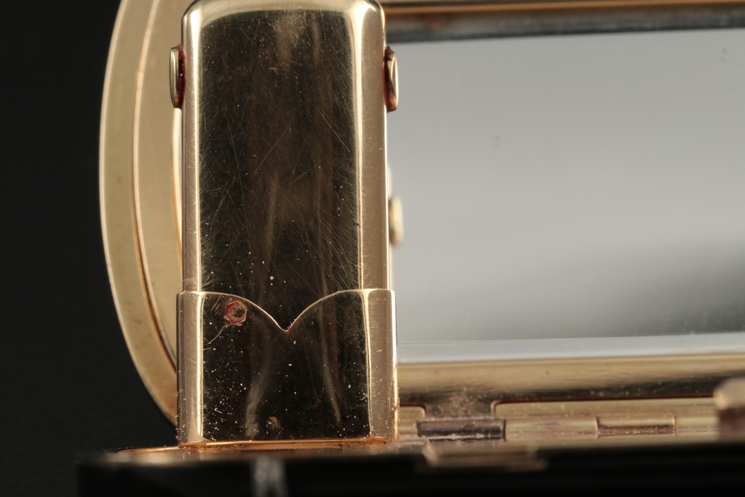 Strauss, Allard & Meyer Art Deco Enameled 18K Gold and Diamond Dance Bag, 1925