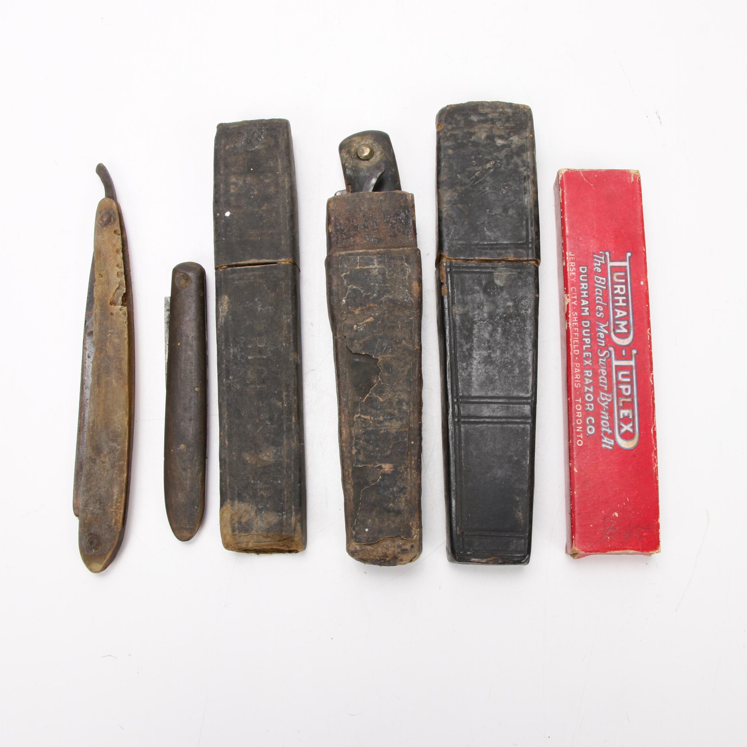 S. Kunde & Sohn, Wade & Butcher, and Antique Barbershop Straight Razors, c. 1840