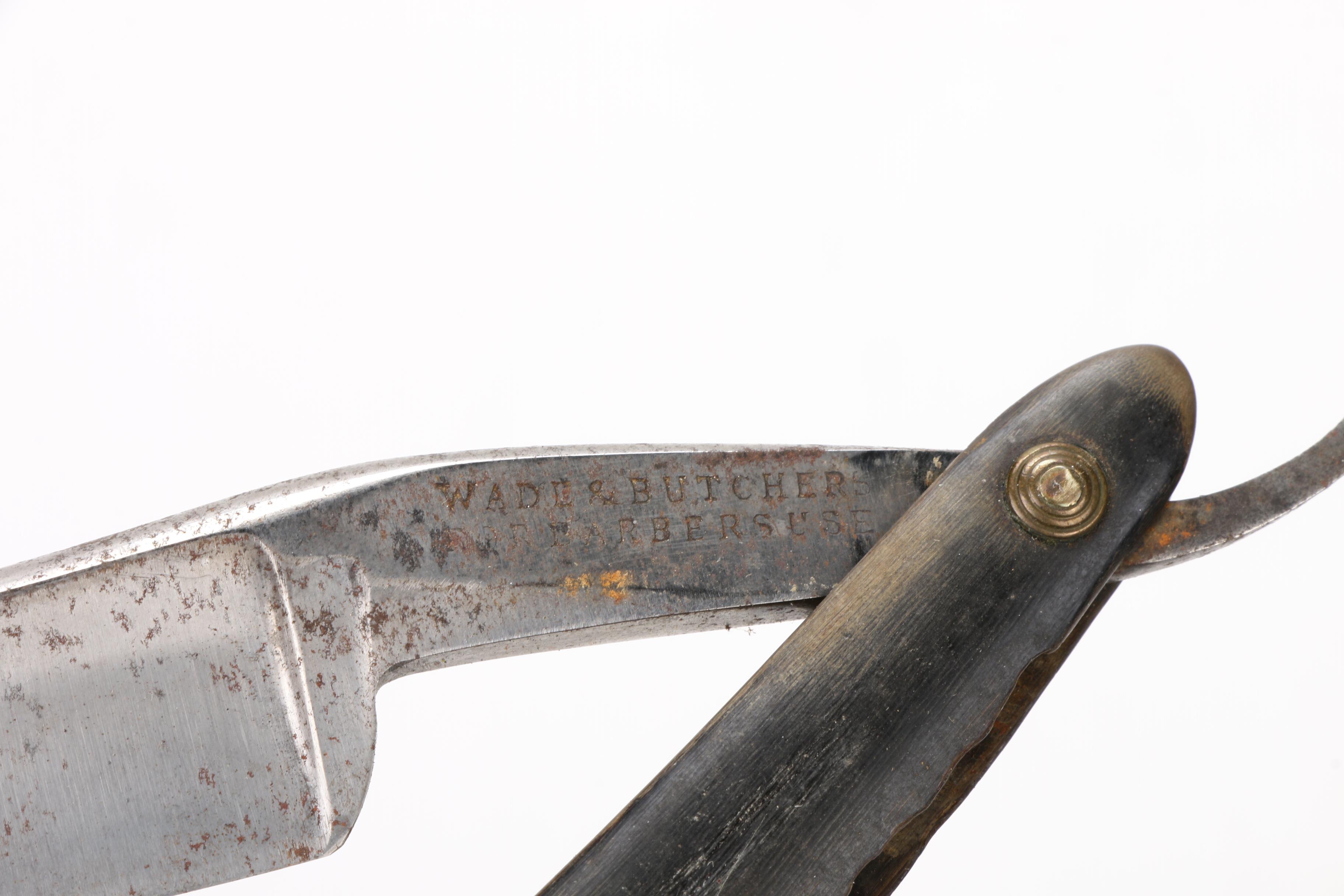 S. Kunde & Sohn, Wade & Butcher, and Antique Barbershop Straight Razors, c. 1840