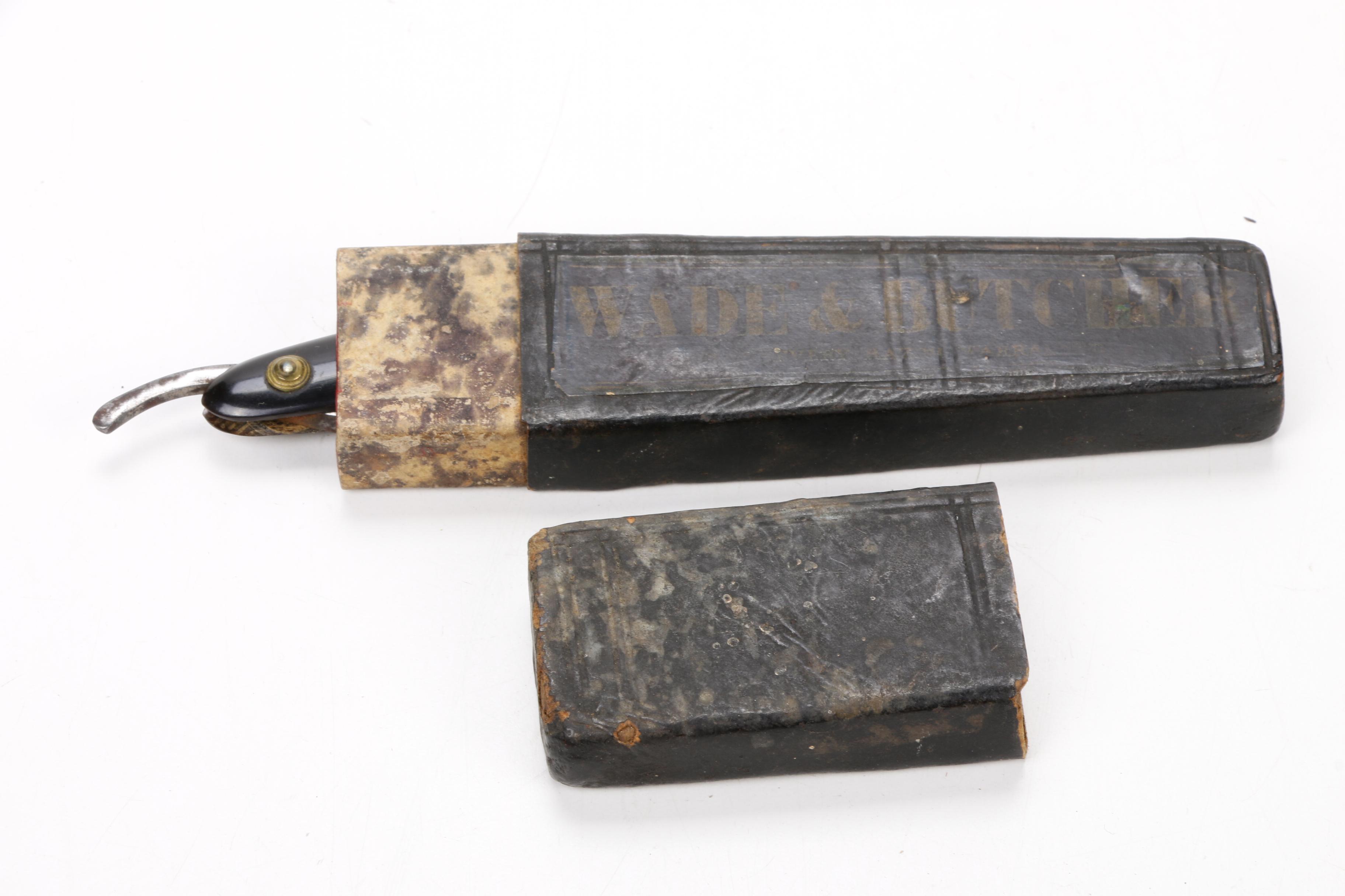 S. Kunde & Sohn, Wade & Butcher, and Antique Barbershop Straight Razors, c. 1840