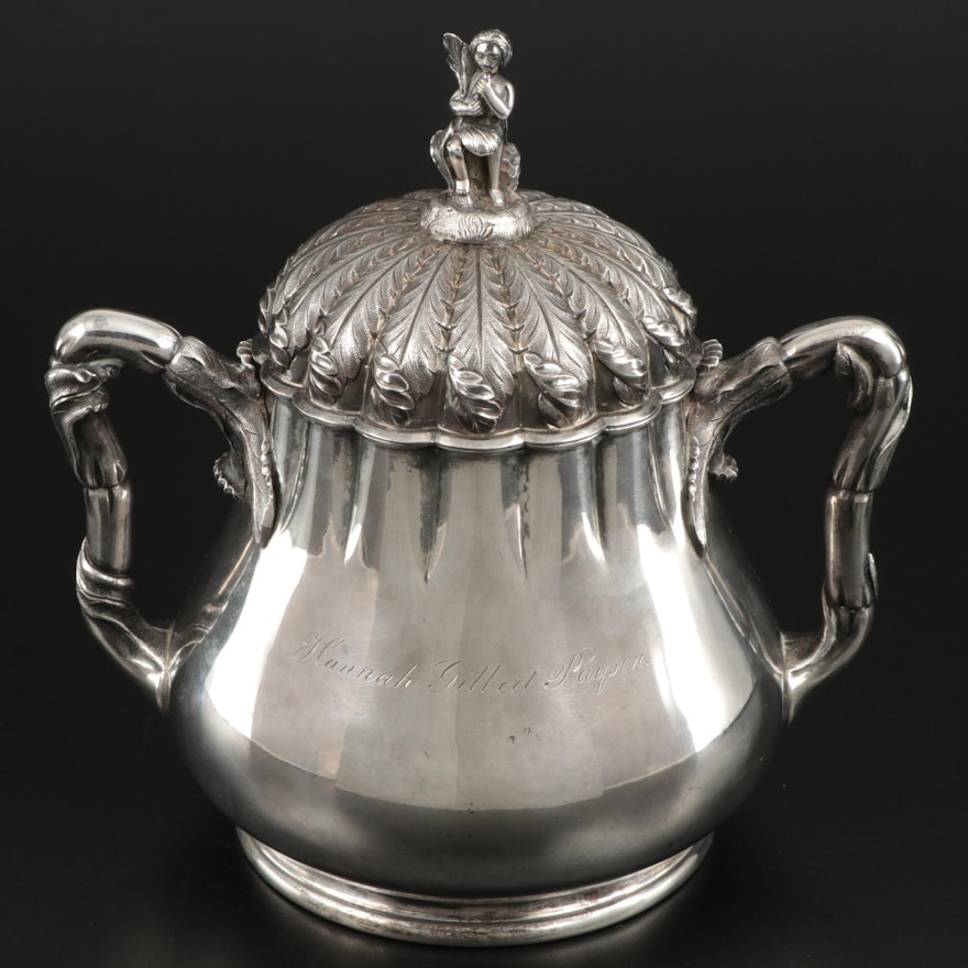 Woodward & Grosjean for Lincoln & Foss Coin Silver Sugar Bowl, circa 1845