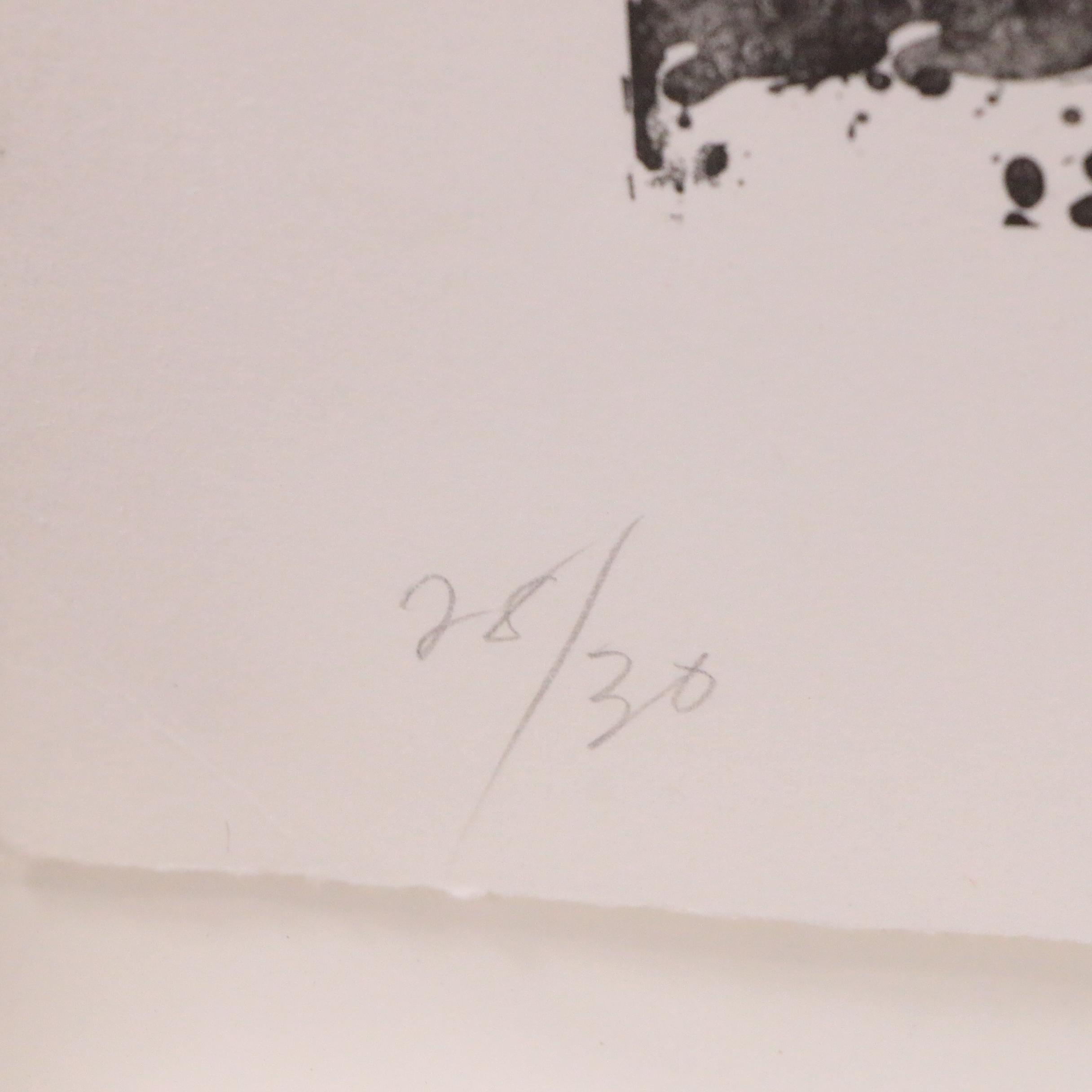 Sam Francis Abstract Lithograph, 1976