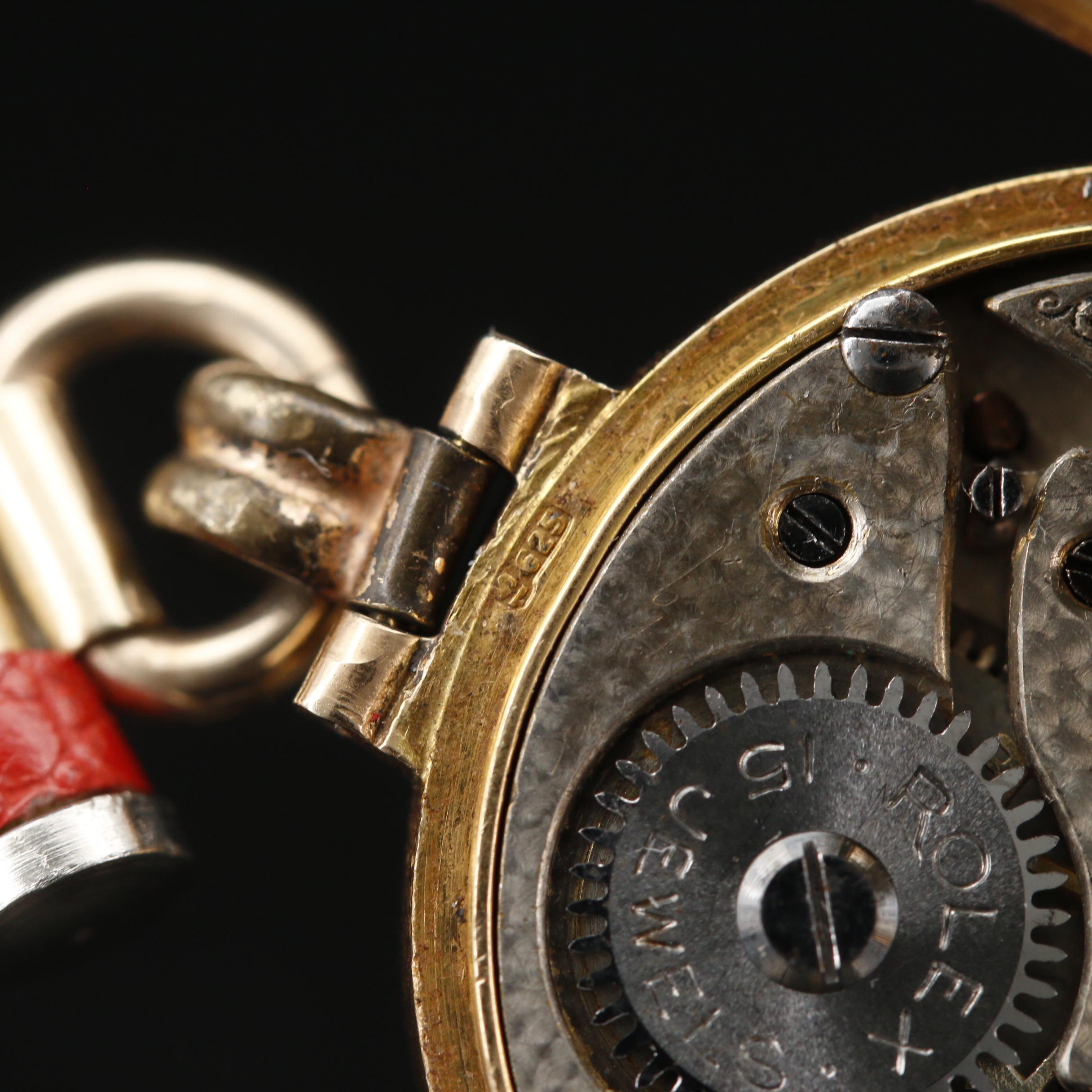 Rolex 15K Gold Stem Wind Watch, Circa 1915