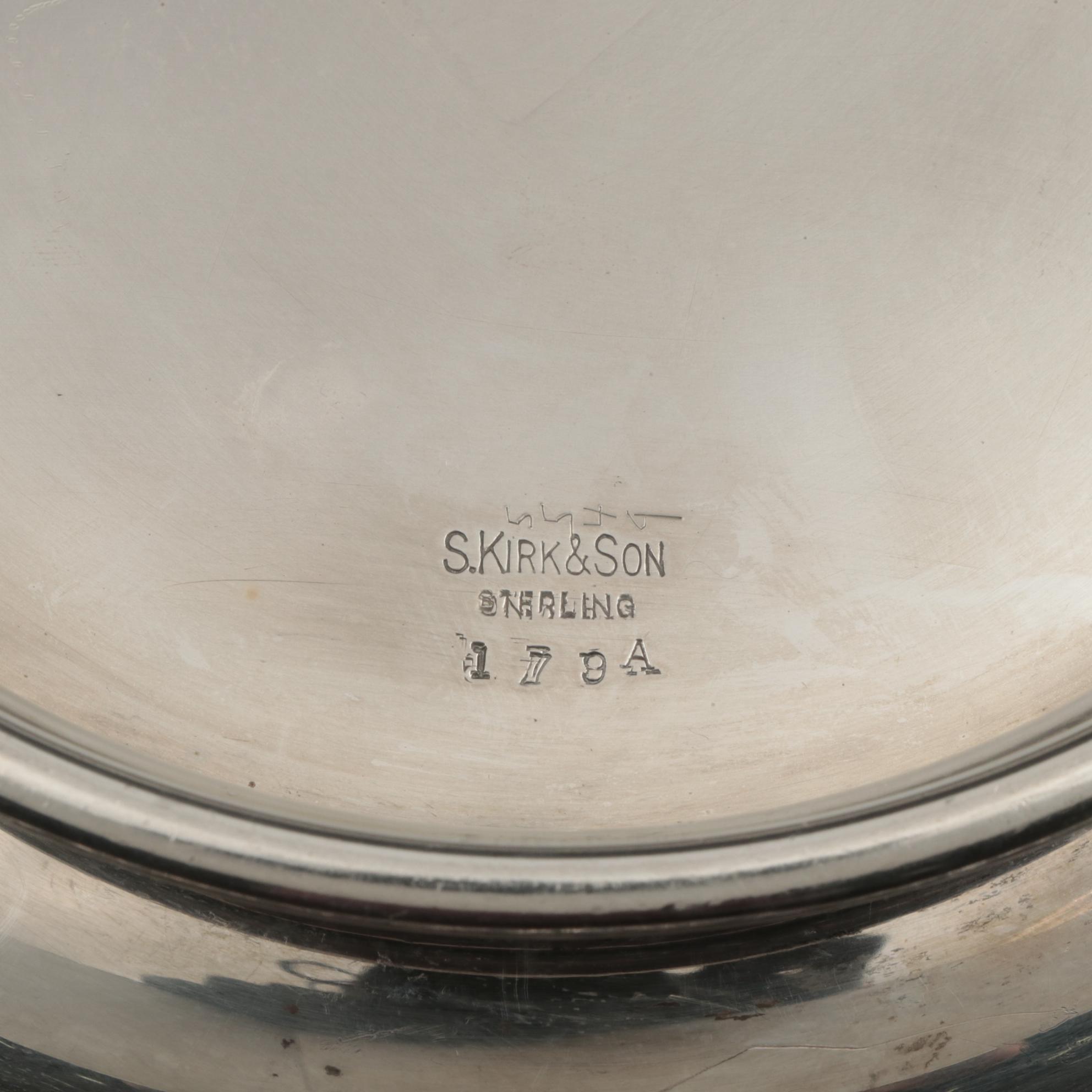 S. Kirk & Son Hand Decorated Repoussé Sterling Silver Bowl, 1932–1961