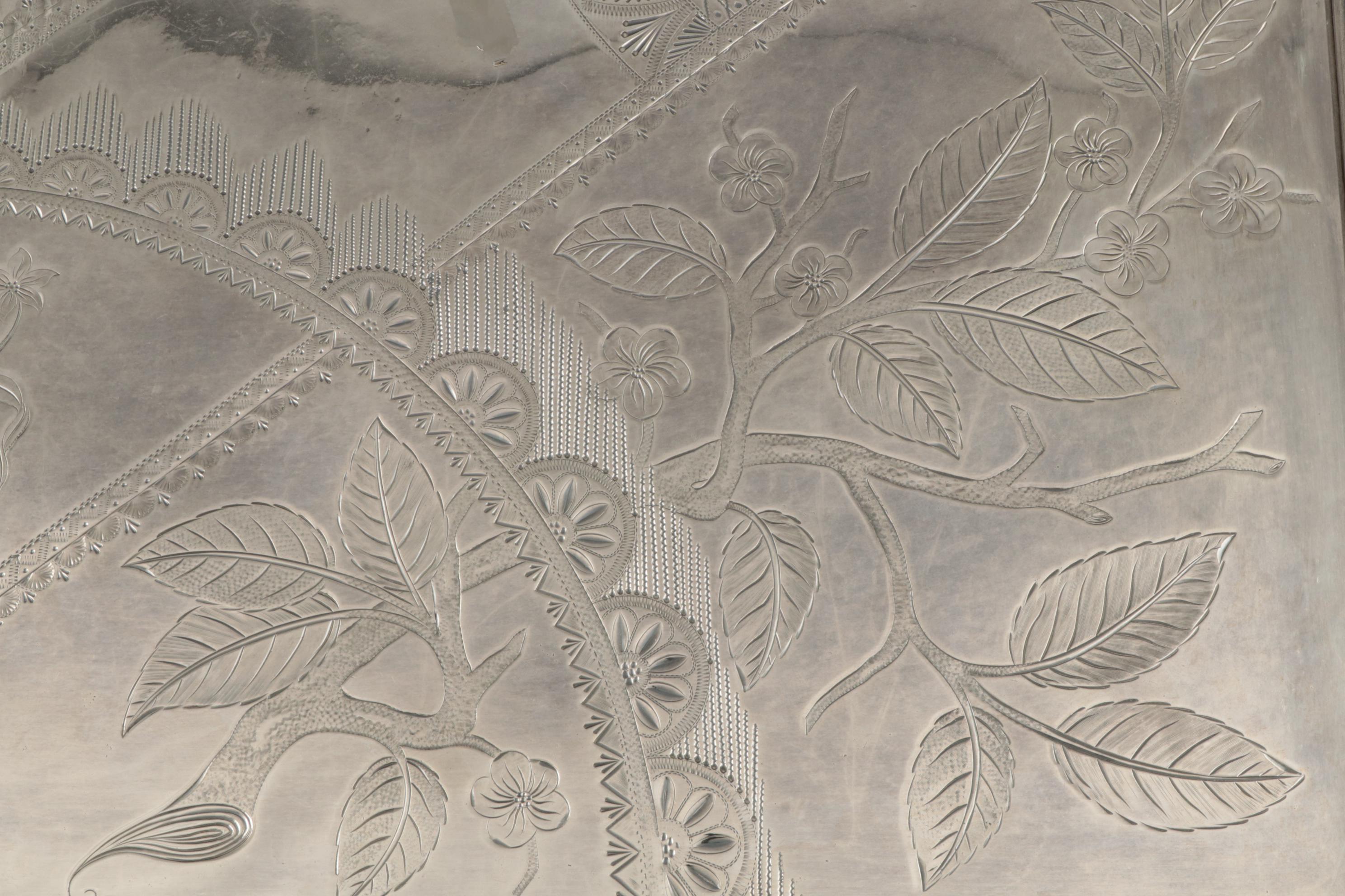 Pairpoint Mfg. Co. Aesthetic Movement Silver Plate Waiter's Tray, Late 19th C.