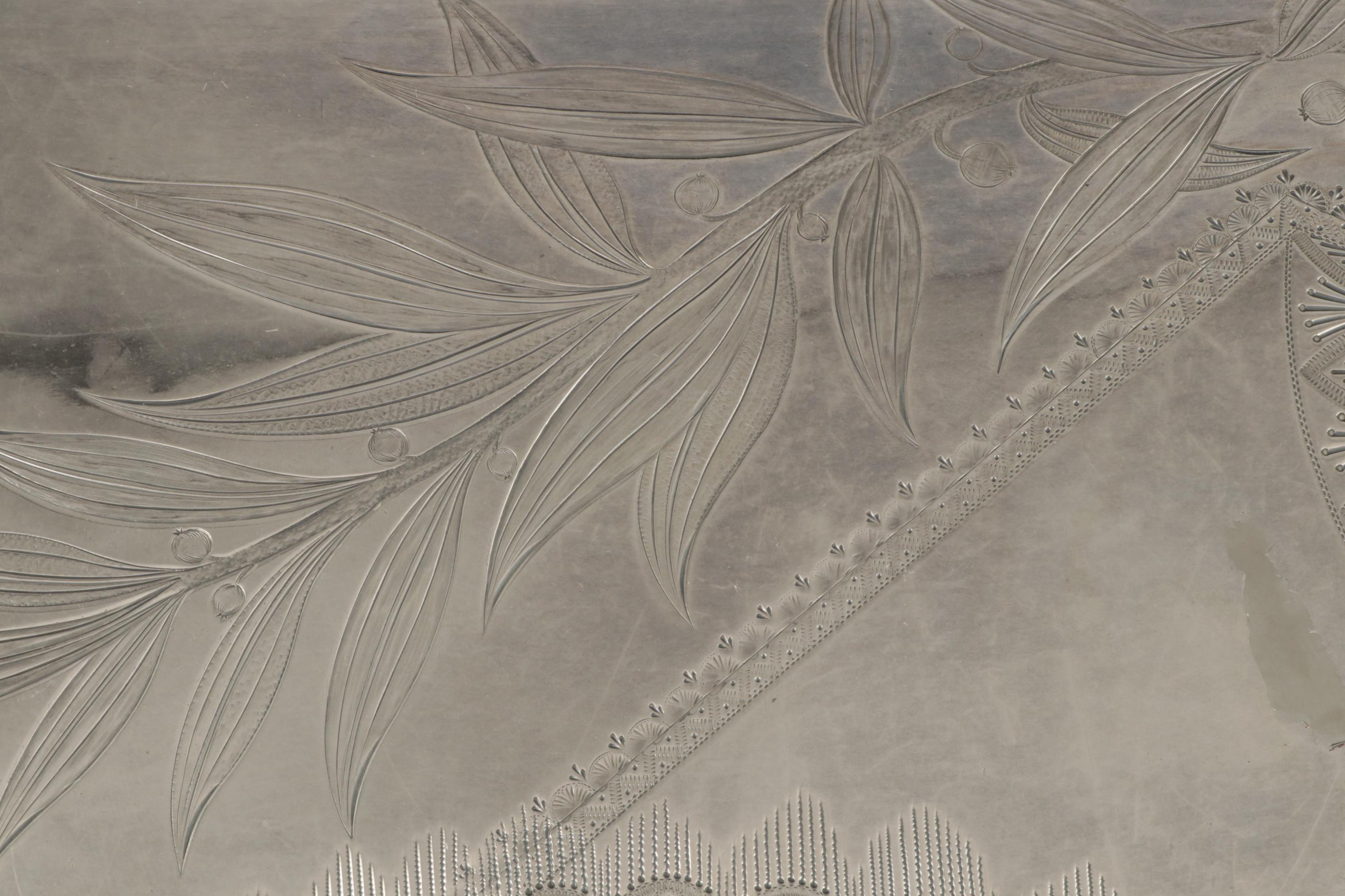 Pairpoint Mfg. Co. Aesthetic Movement Silver Plate Waiter's Tray, Late 19th C.