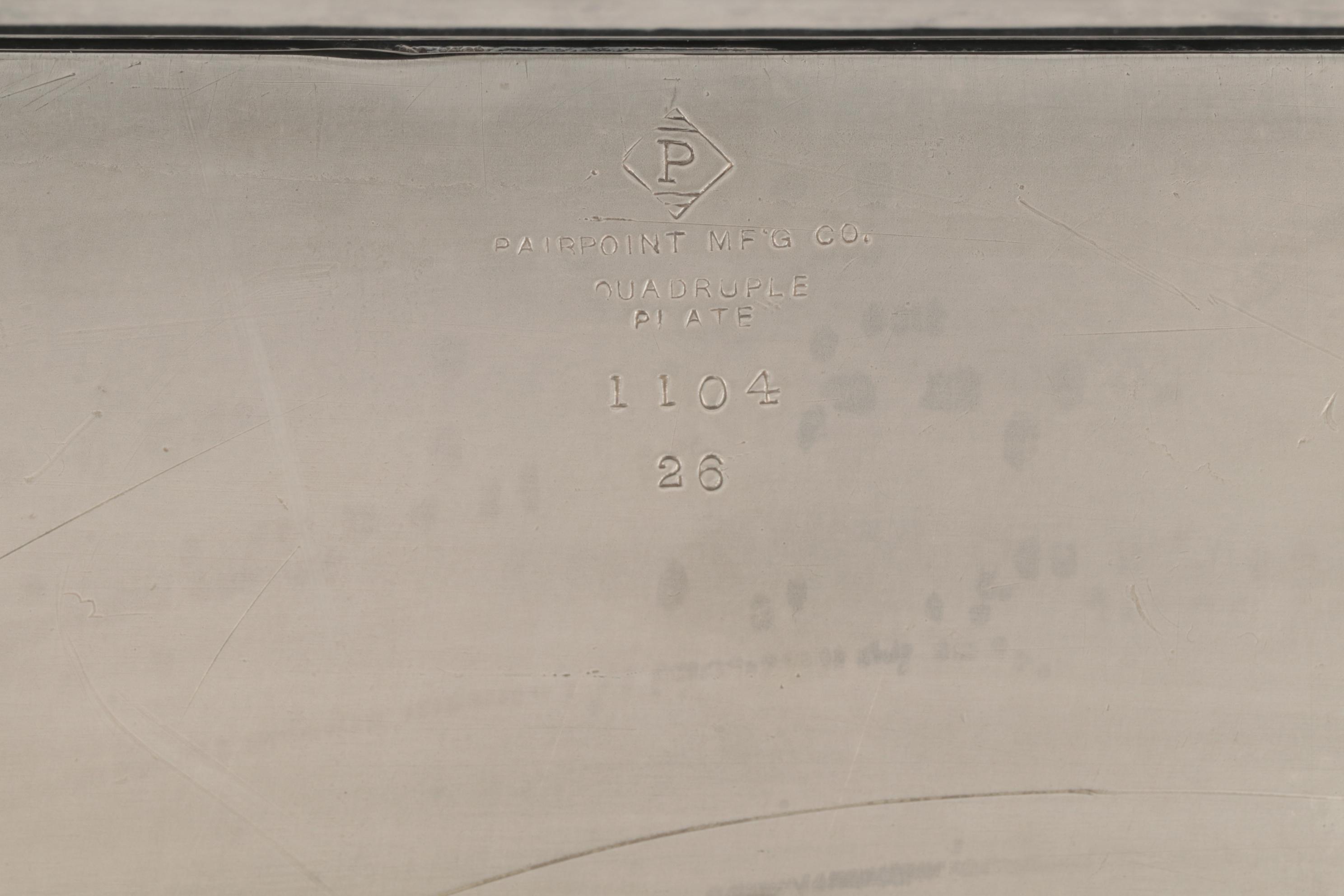 Pairpoint Mfg. Co. Aesthetic Movement Silver Plate Waiter's Tray, Late 19th C.