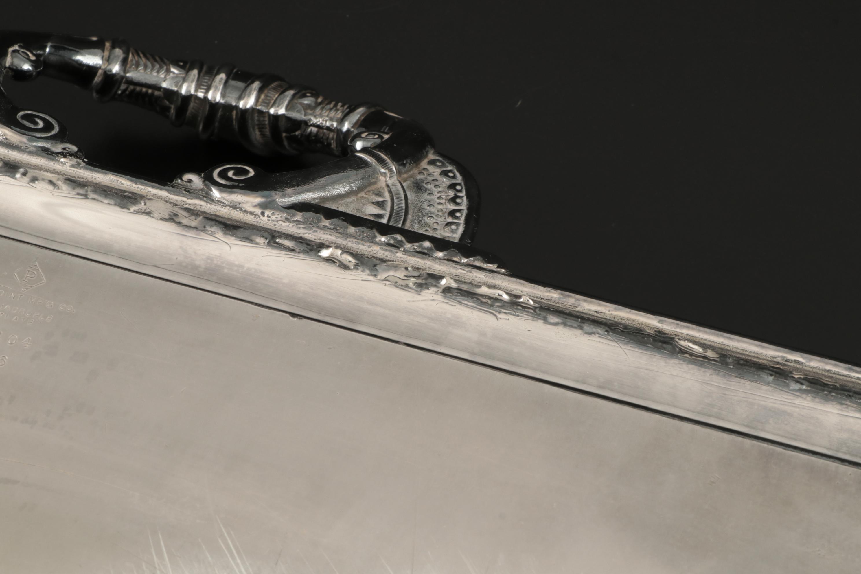 Pairpoint Mfg. Co. Aesthetic Movement Silver Plate Waiter's Tray, Late 19th C.