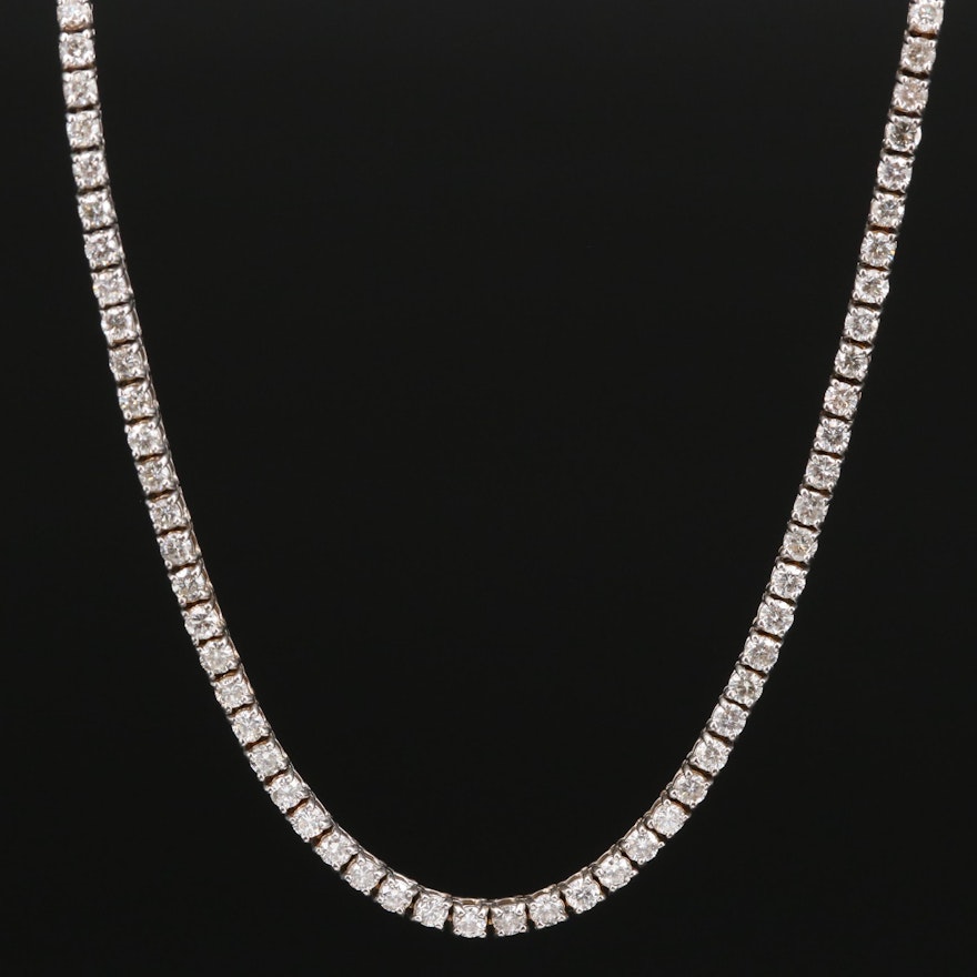 14K 4.50 CTW Diamond Line Necklace