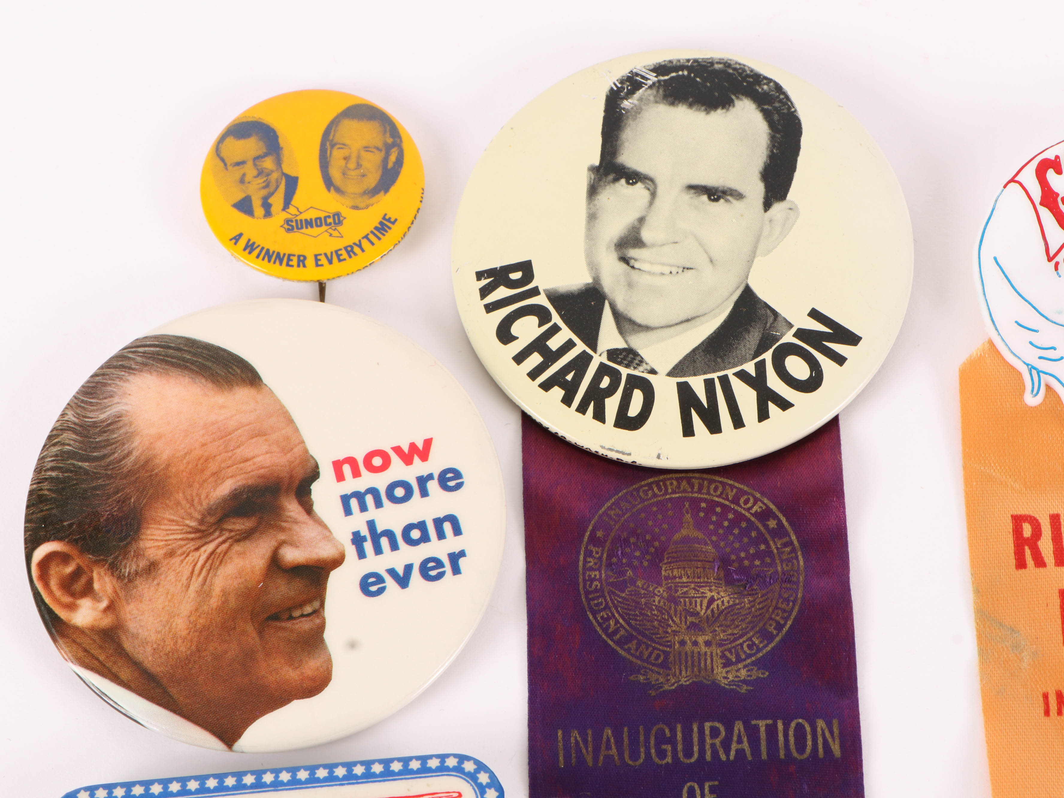 Richard Nixon Inauguration Badges and Pinback Buttons