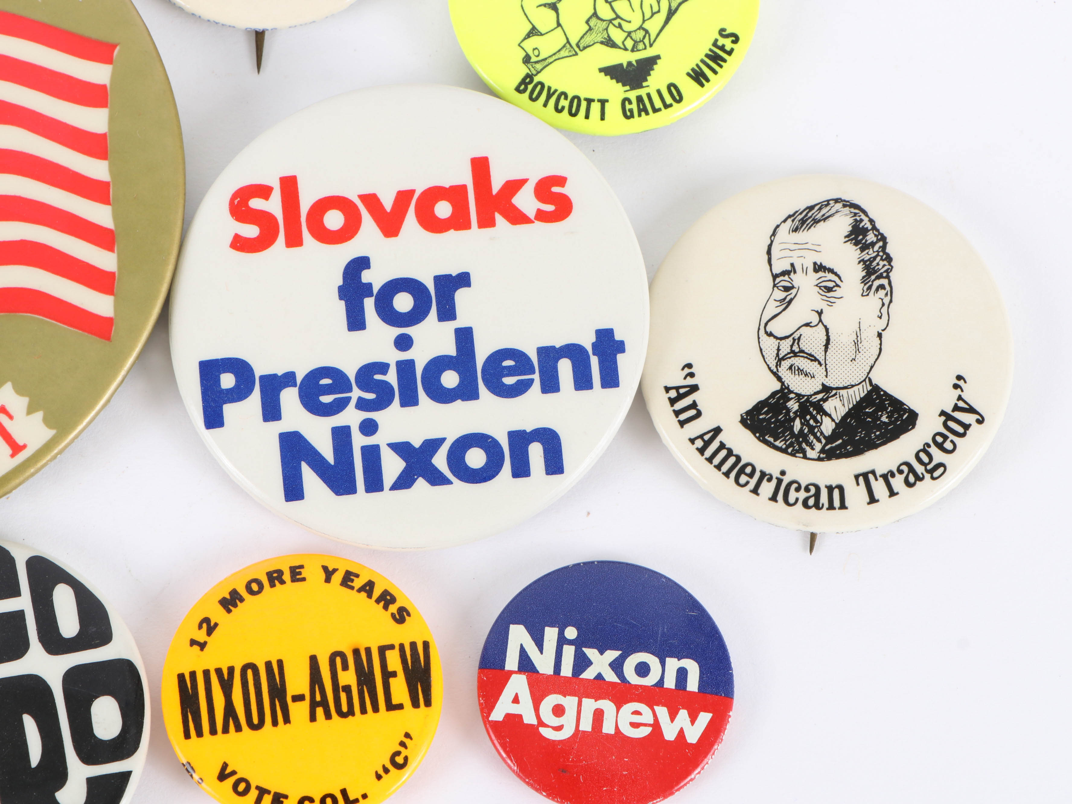 Richard Nixon Inauguration Badges and Pinback Buttons
