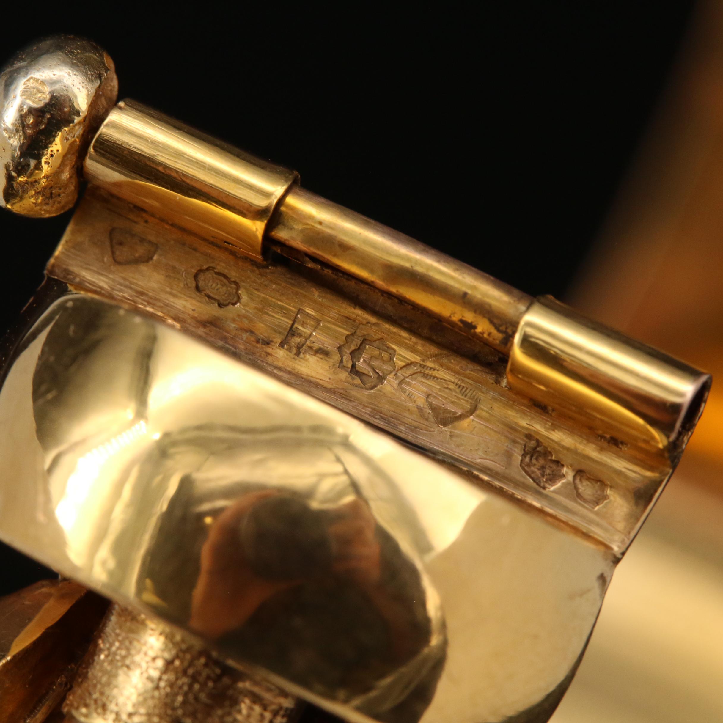 Circa 1960 18K Diamond Hinged Bangle