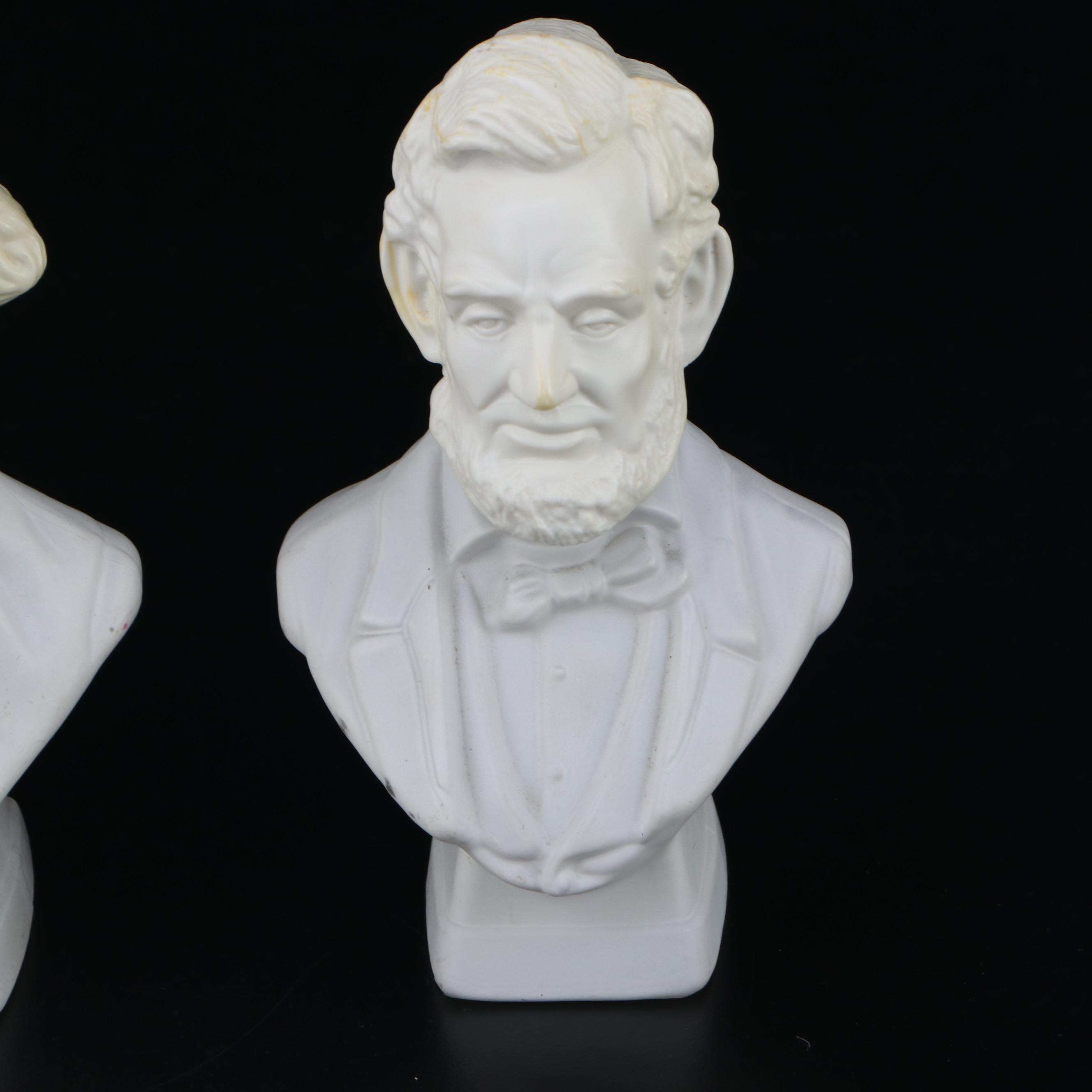 AVON Presidential Bust Bottles Including Washington, Lincoln and Others, 1979