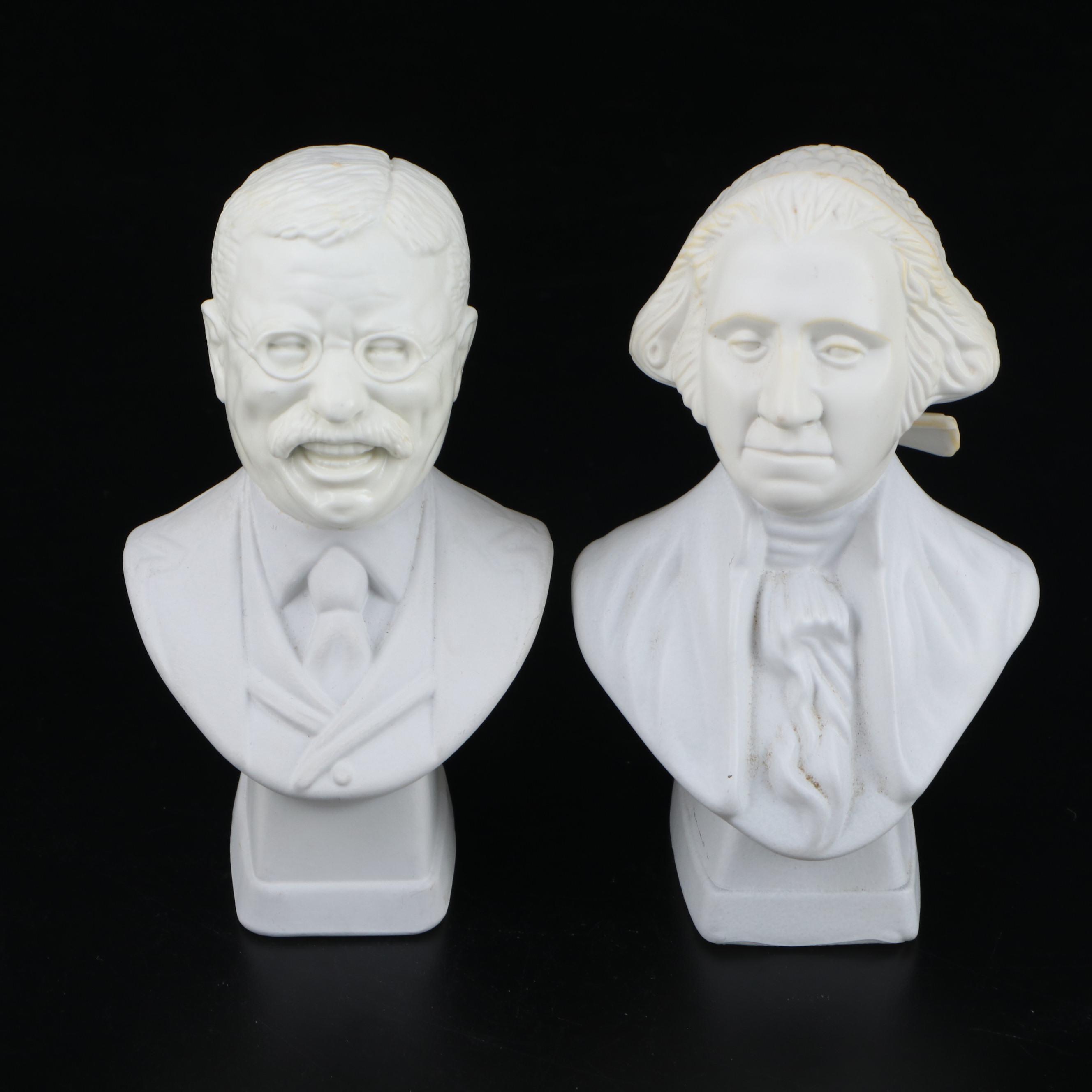 AVON Presidential Bust Bottles Including Washington, Lincoln and Others, 1979