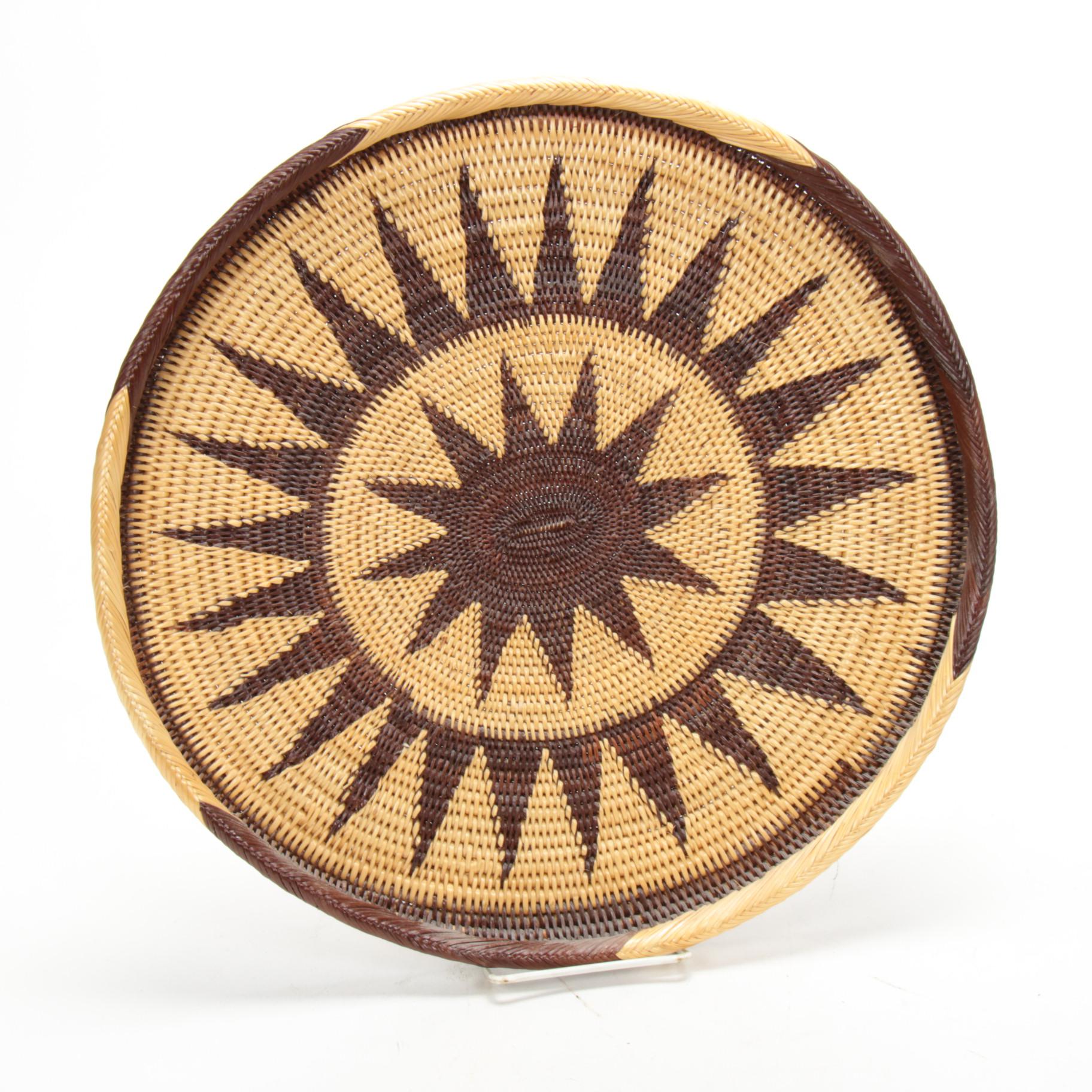 Zulu Handwoven Tray and Basket