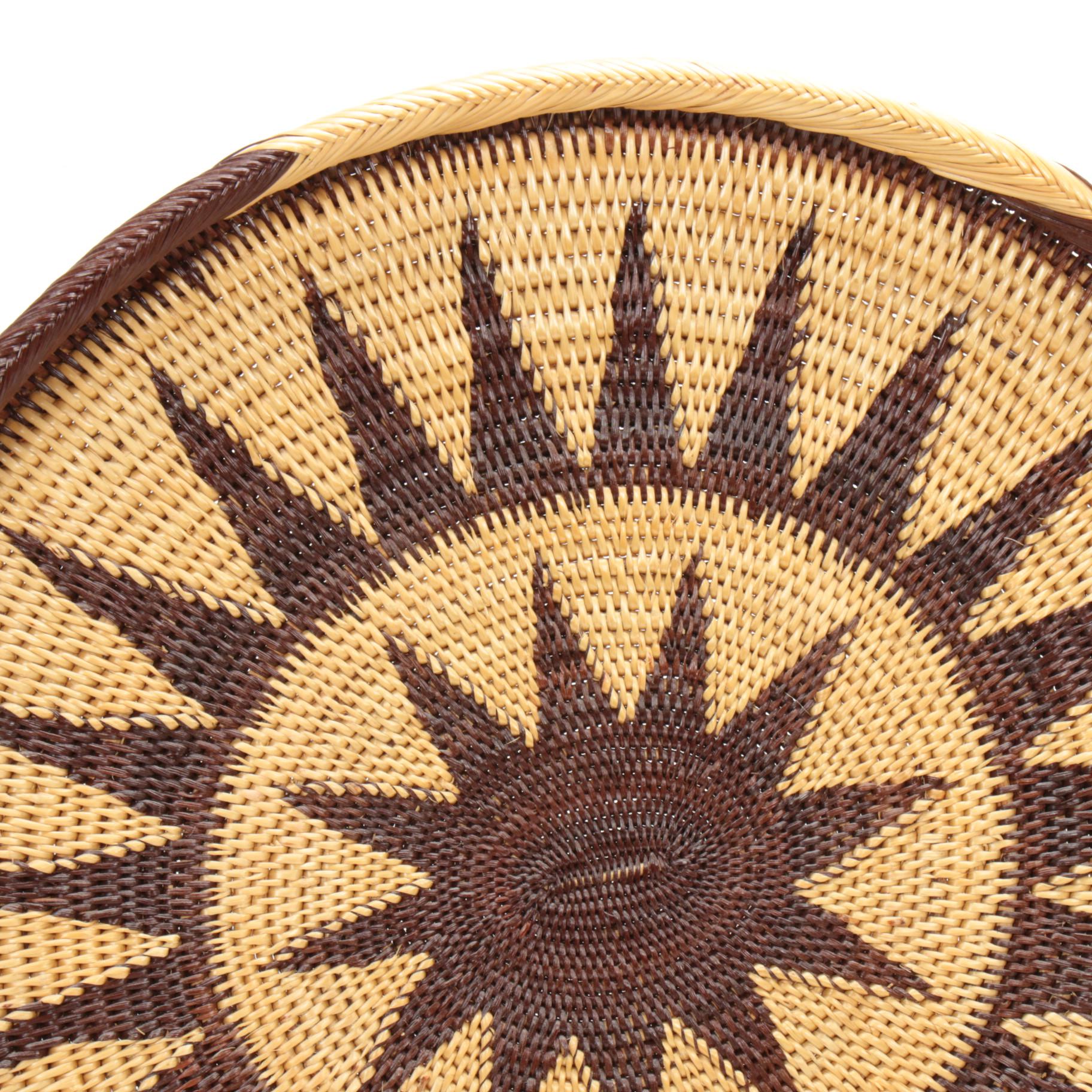Zulu Handwoven Tray and Basket